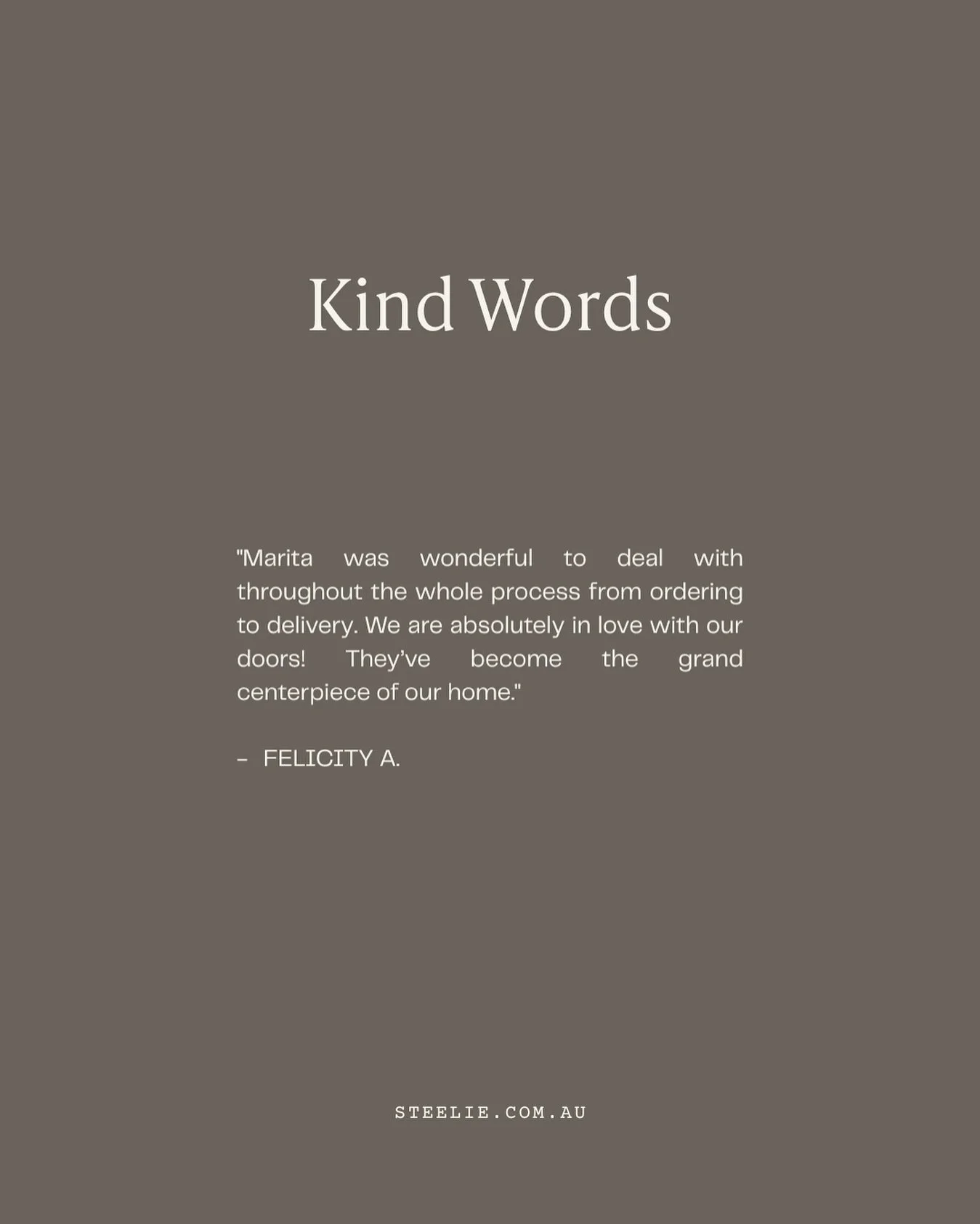 Nothing makes us happier than hearing how much our clients love their new doors and our service!

From smooth ordering to convenient delivery, we&rsquo;re all about making the process easy and the results exceptional 🙌🏼