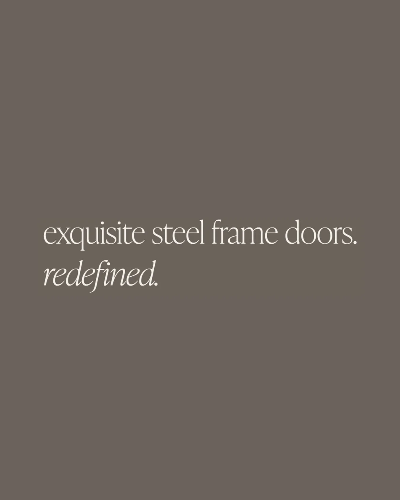 We&rsquo;re back in office and excited for 2026! 💫

We&rsquo;ll be responding to new inquiries and quote requests as soon as possible.

Thinking about Steelie in your space? Get in touch!

Exquisite steel frame doors. Redefined. 🖤