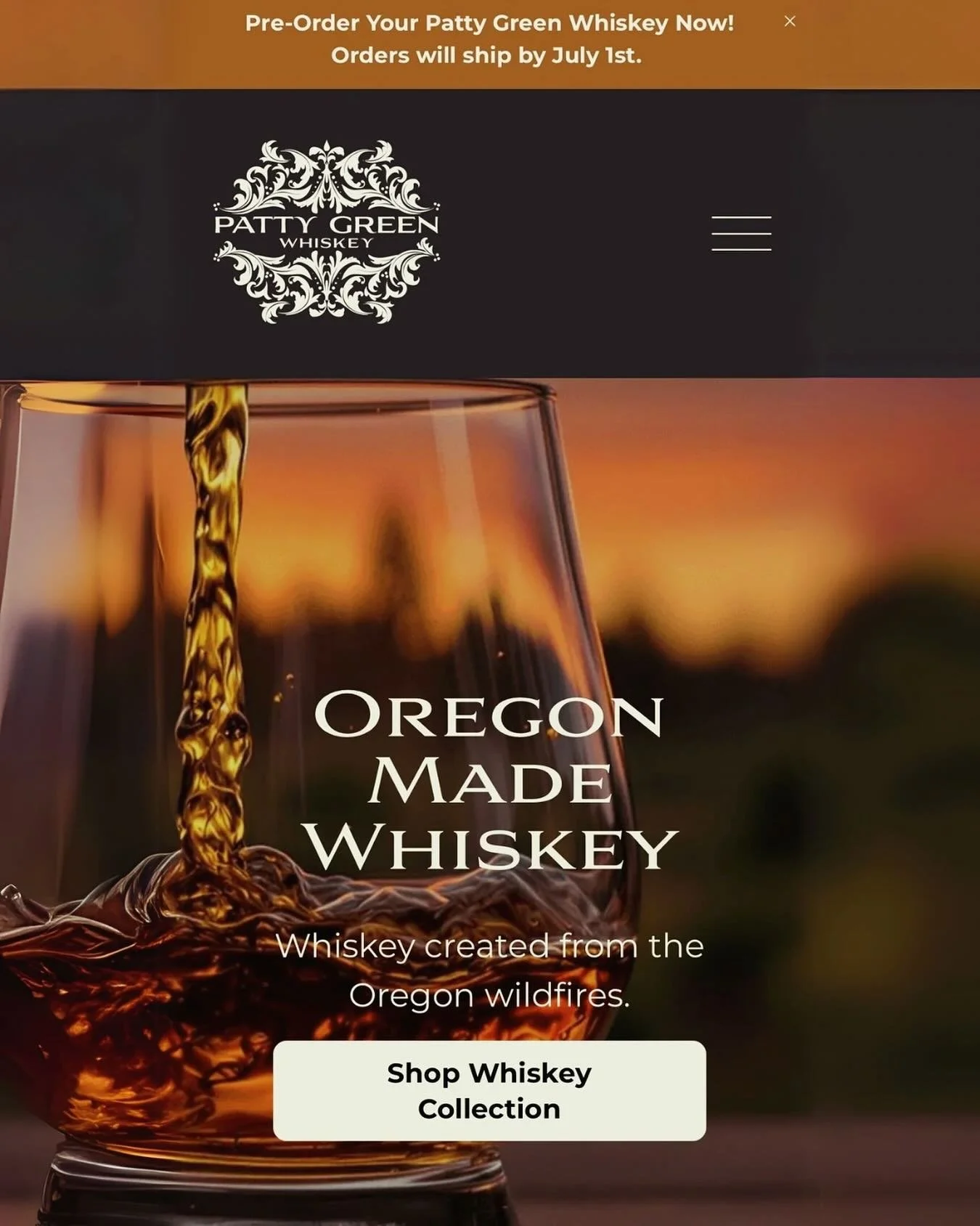 We&rsquo;re live! ✨ Our brand new website is officially online and we can now ship Patty Green Whiskey Nationwide! Shop our whiskey collection through the link in bio. 🥃✨ (We are unable to ship to AK, HI, MI, UT. Must be 21+ to purchase) #shopnow #w