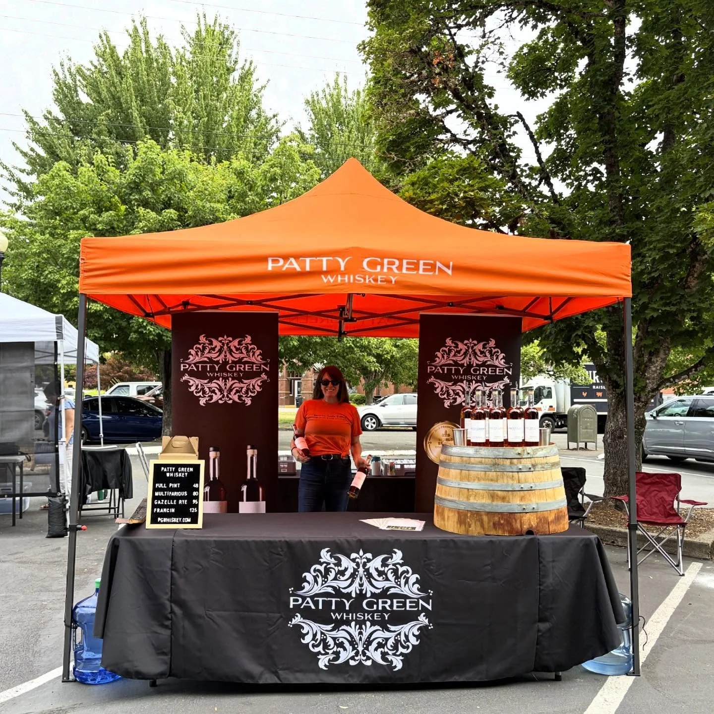 Come see us at the @mcminnvillefarmersmarket today! We&rsquo;ll be here from 11:30 until 5:30 pouring samples of Full Pint, Multifarious, Gazelle Rye, and the award winning Francin Barley! 🥇 🌾 🥃 
.
#whiskey #barley #americanwhiskey #brandy #oregon
