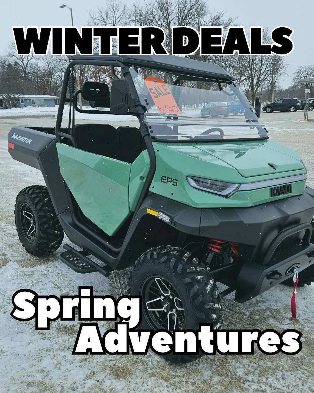 Now that Christmas season is over, it&rsquo;s time to start thinking towards sunny days ☀️ 

Get ready for Spring NOW. 

Call/text 641-228-0339 for any cart or UTV questions! 

#charlescity #jenterprisegolfcarts