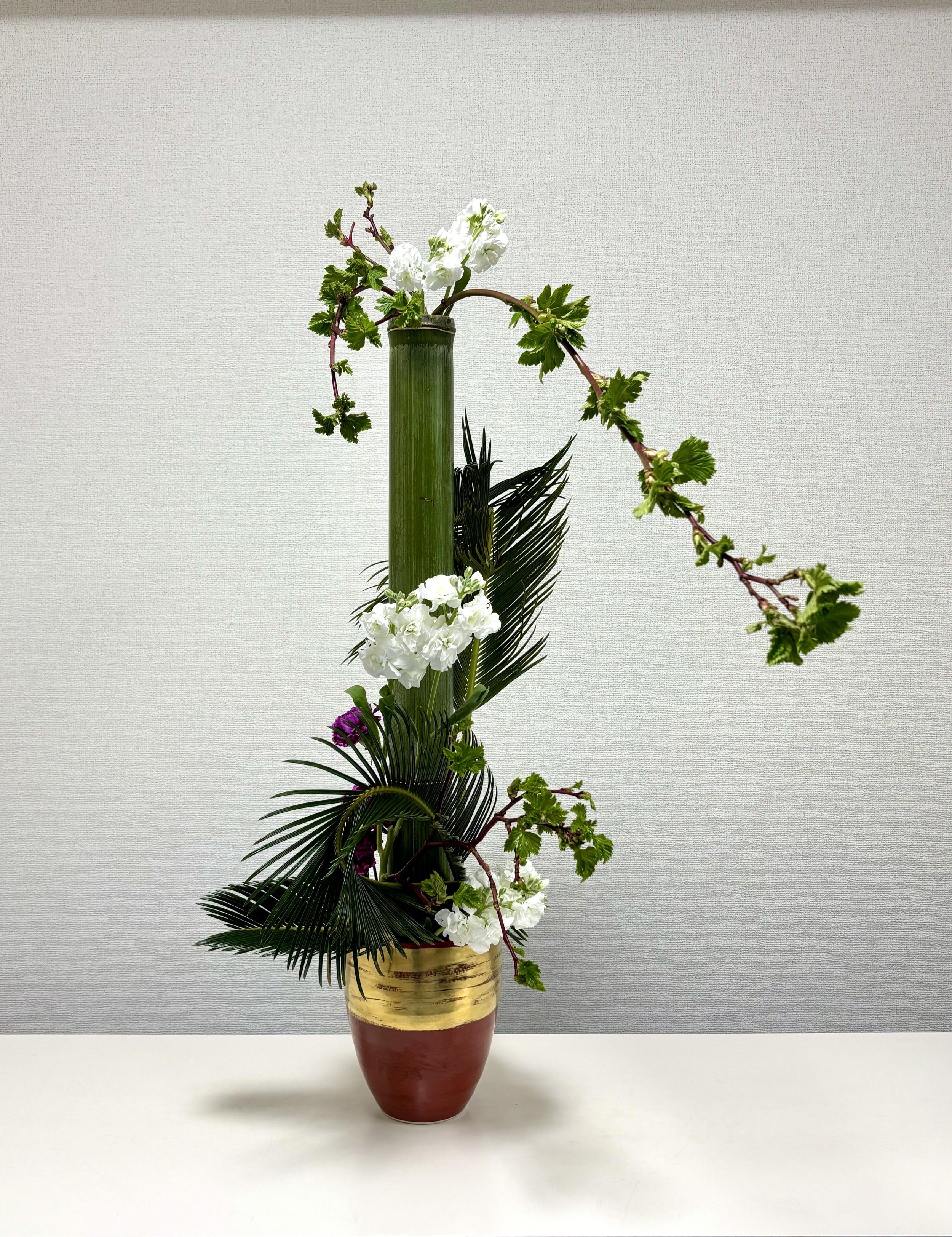 A Special Ikebana (Japanese Flower Arrangement) Demonstration by Sayuri Umetsu, Certified Master, spouse of DPR H.E. Ambassador of Japan - HCUND Coordinators: Maya Brajdic &amp; Dorothy Kellogg
