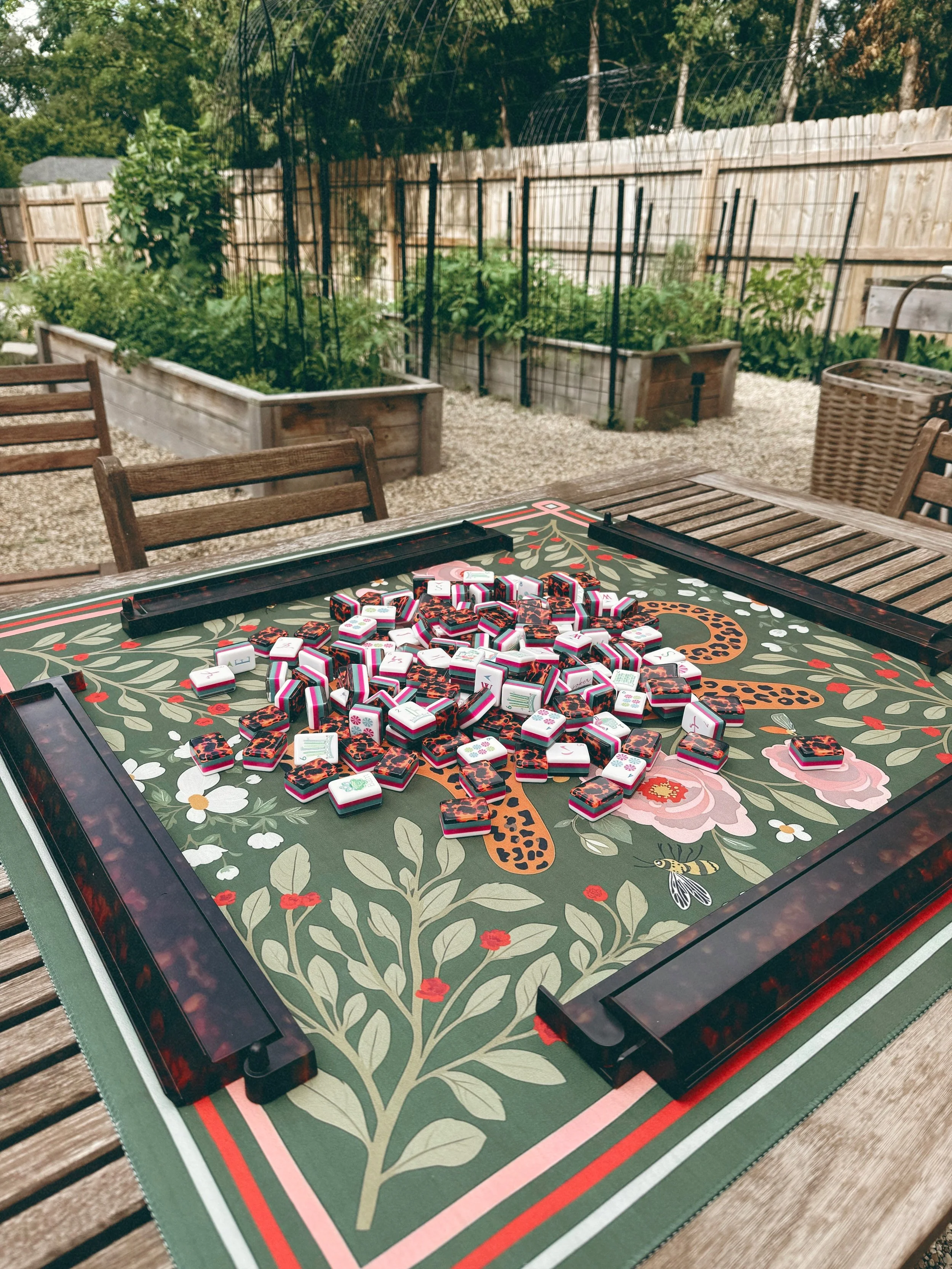 Mahjong in the garden
