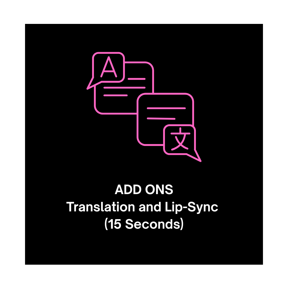 Languages: Translation and Lip-Sync (15 Second)