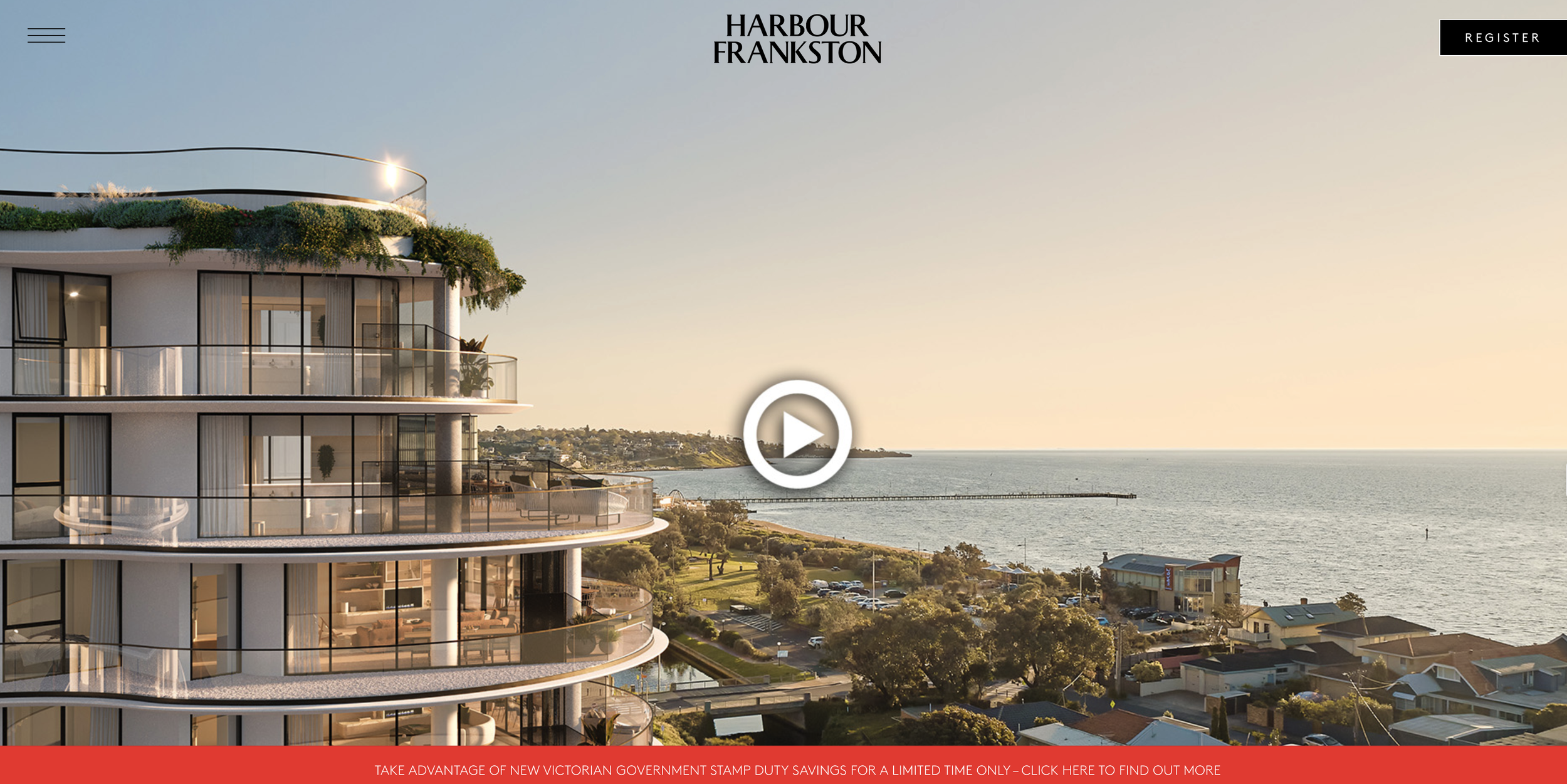 Future vision of an apartment building that in currently under construction