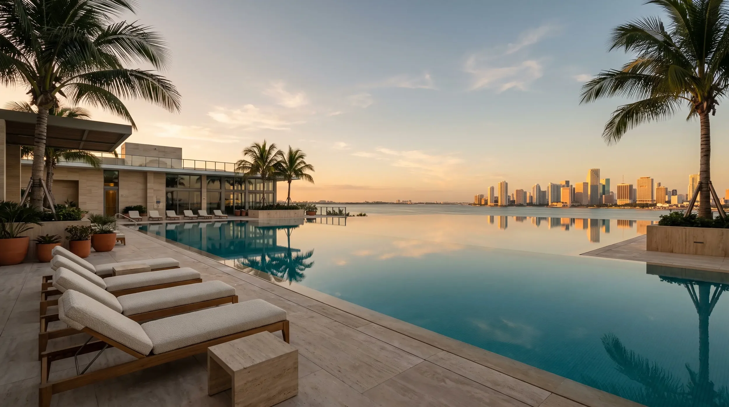 Miami, Florida USA ai property video render.
