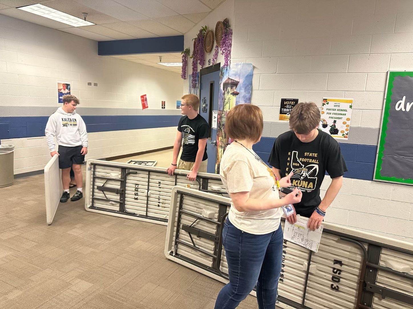 Helping Set-Up for the community