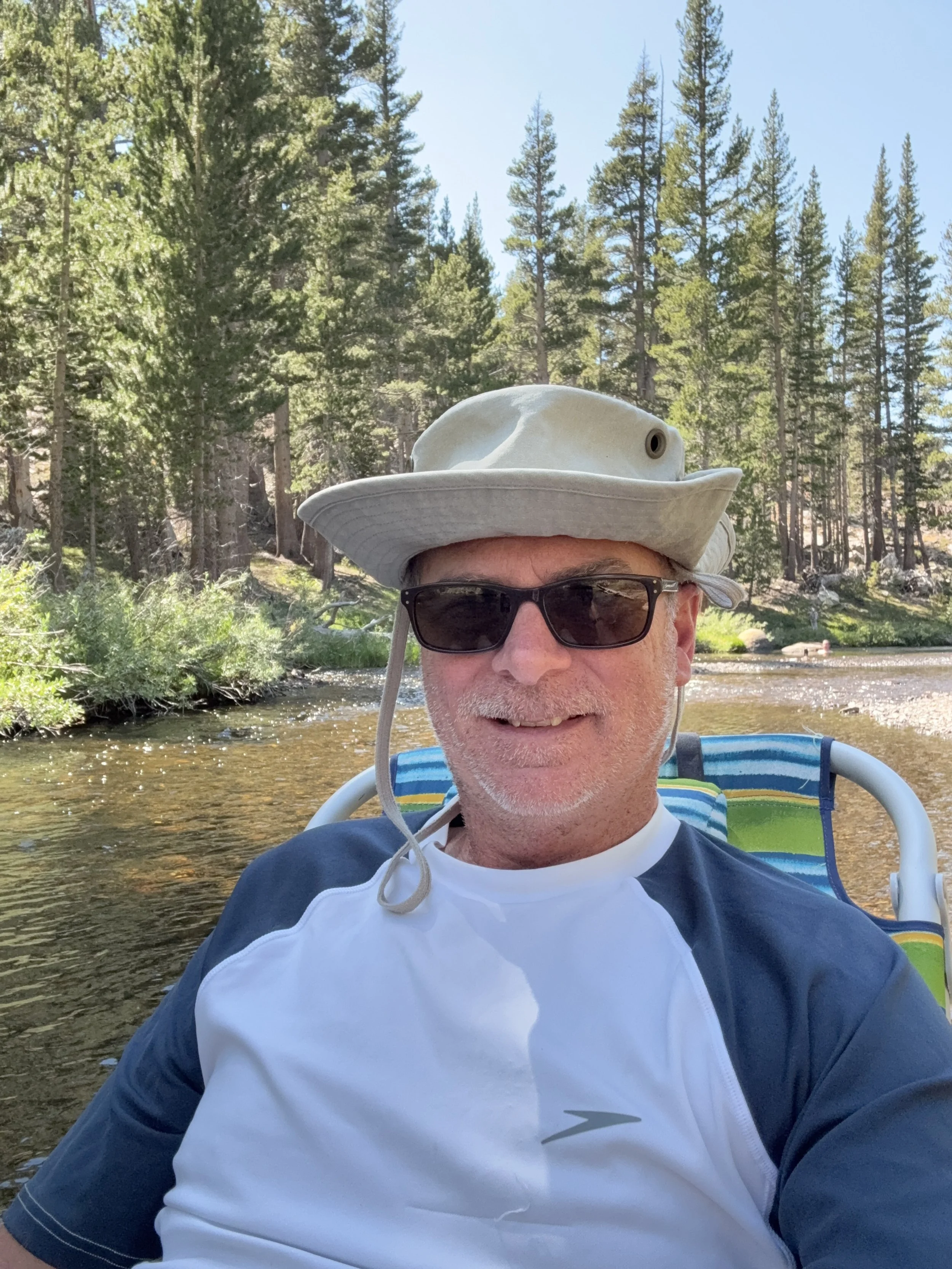 Relaxing back at the campsite