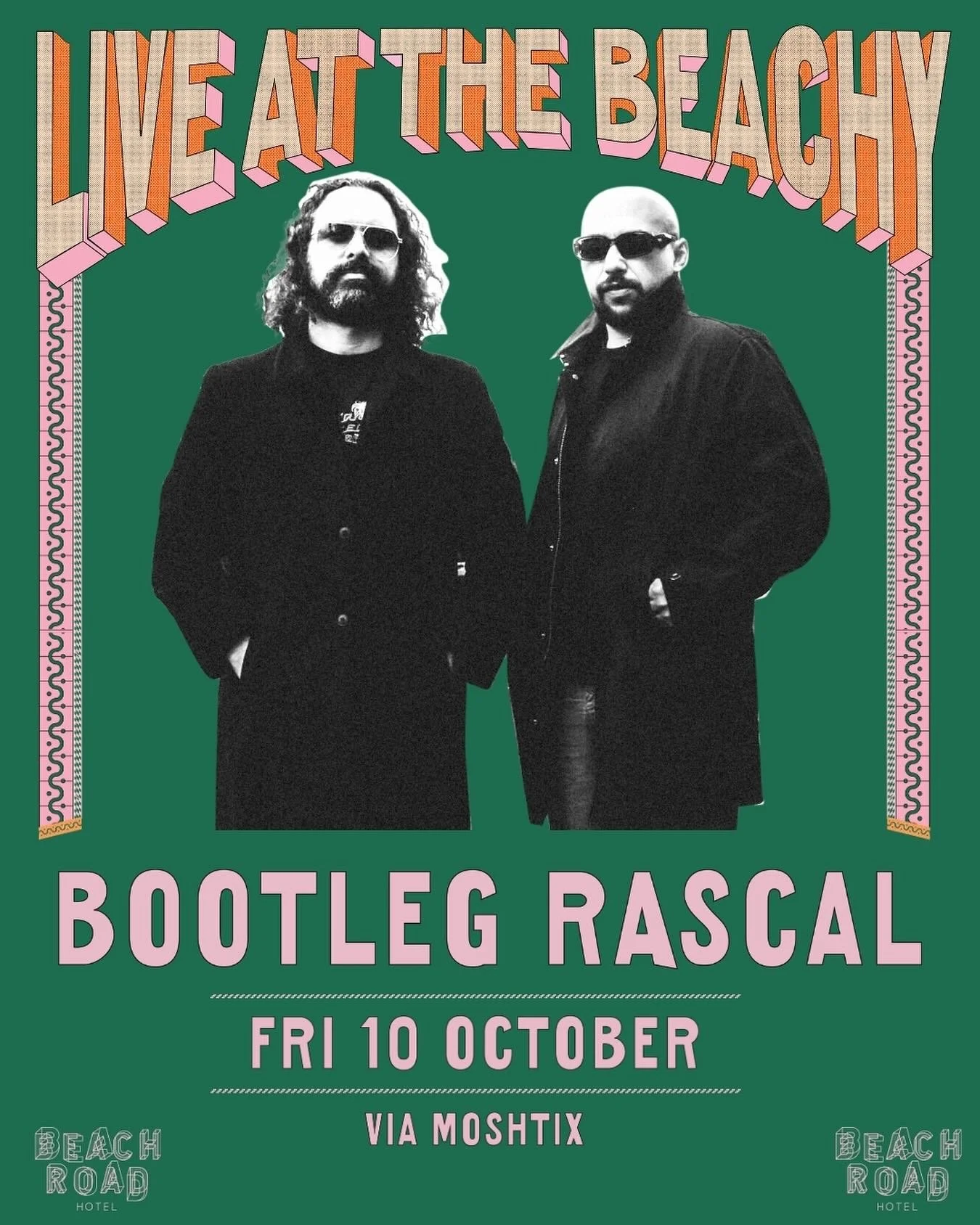 @bootlegrascal live at Beachy ⚡️

Friday 10 October.

🎟️ Tickets on sale now via the link in our bio.
