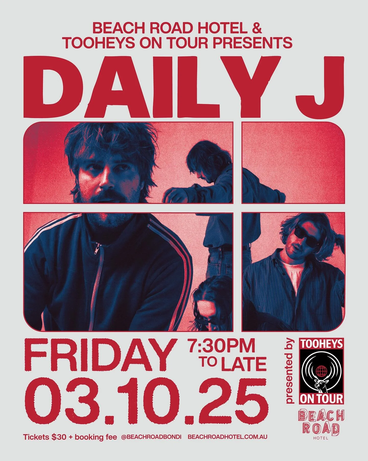 @dailyjband live at Beachy ⚡️

 Fri 3rd of Oct - SELLING FAST! Don&rsquo;t miss out on your chance to grab tickets

 🎟️ Tickets on sale via the link in our bio