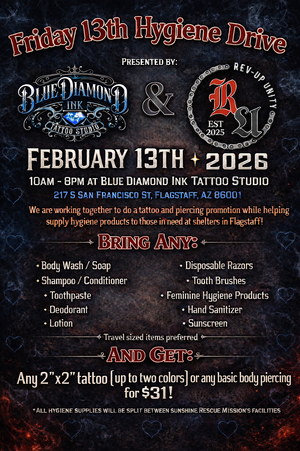 Friday 13th Hygiene Drive