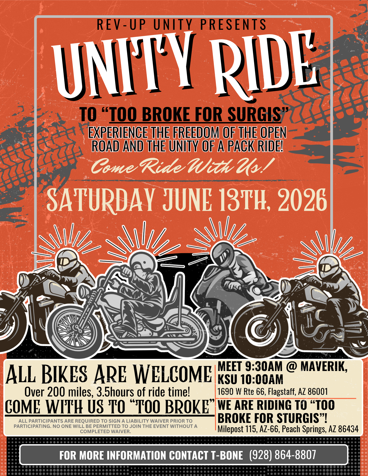 Unity Ride to “Too Broke For Sturgis”