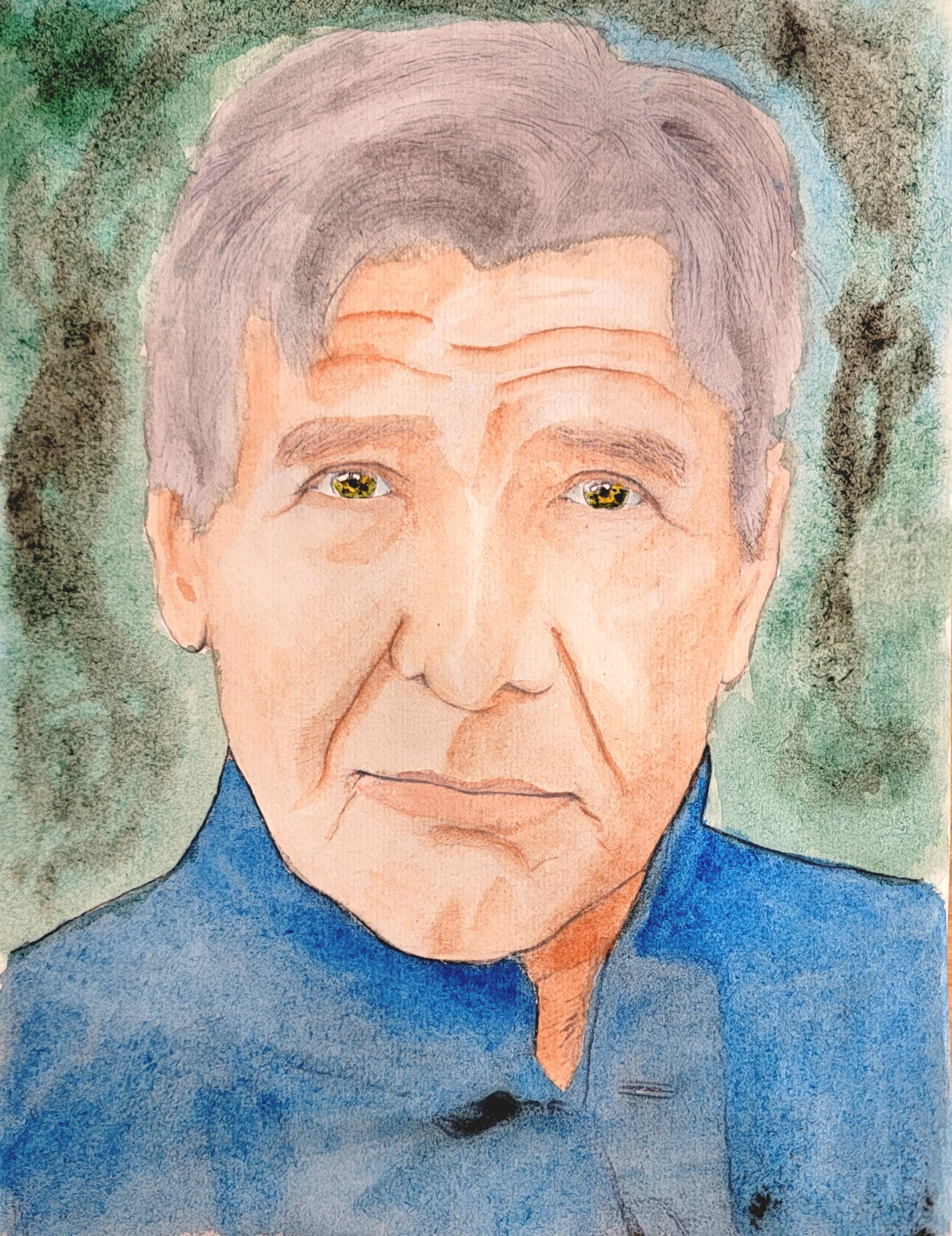 Harrison Ford - A grounded portrayal of rugged charisma and weathered wisdom.