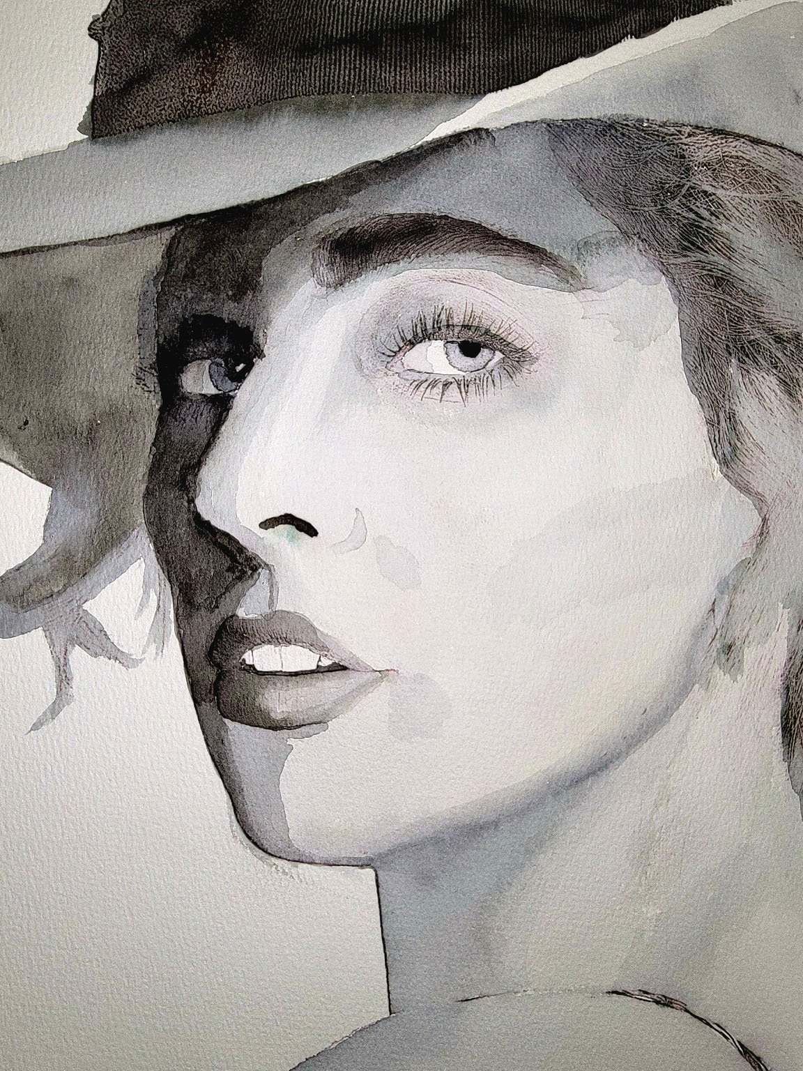 Lady Gaga – A modern icon rendered in vintage style, this portrait merges old-Hollywood allure with contemporary edge.