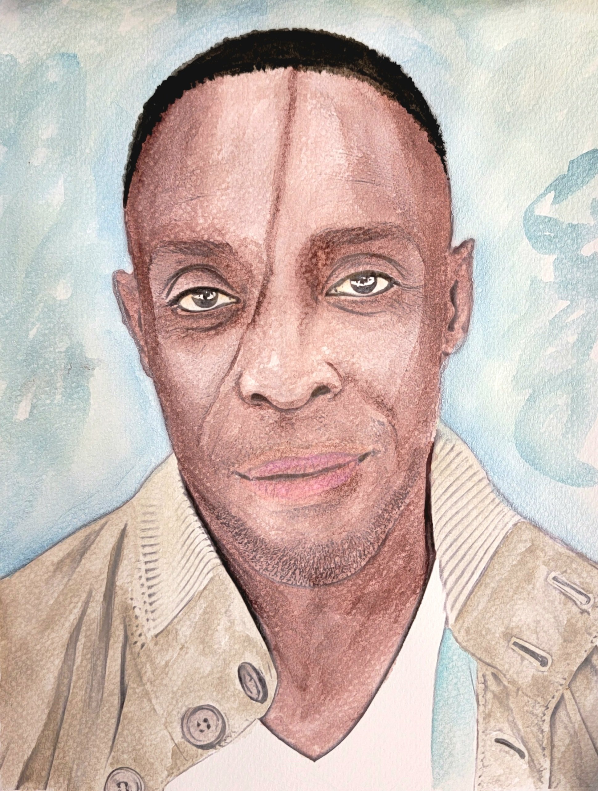 Michael K. Williams - A moody, expressive portrait capturing the actor’s introspective strength and layered presence.