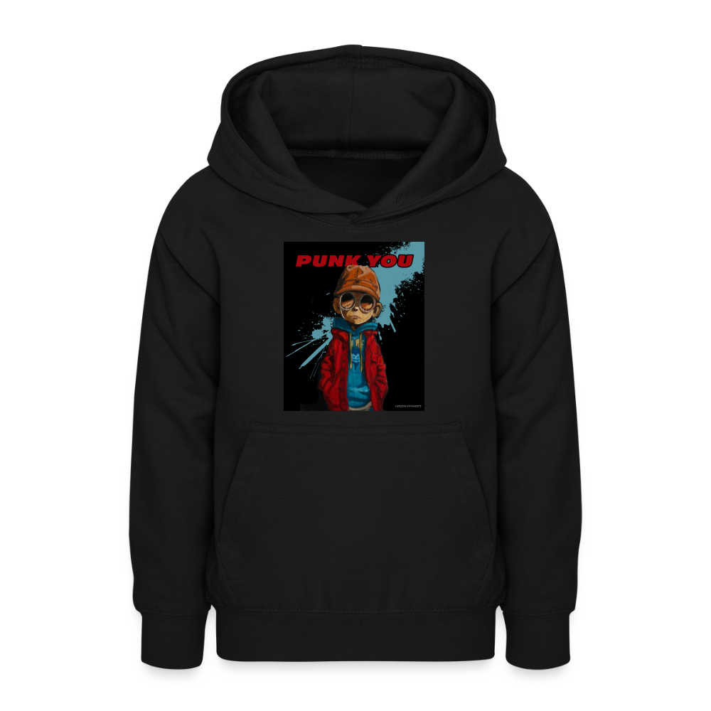 “PUNK YOU” Teen Graphic Hoodie | Artistic Streetwear for Boys & Girls by Chris Slevin Arts