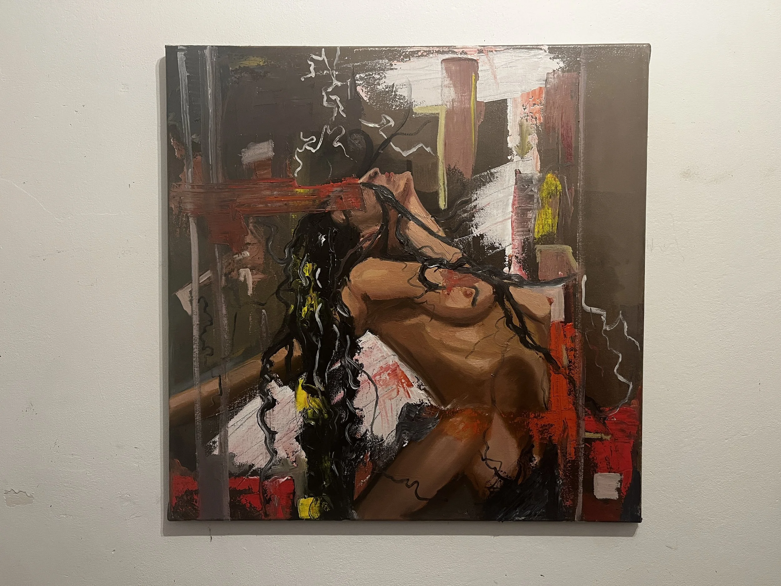 "Expression" Striking Abstract Oil Painting - 70x70 cm