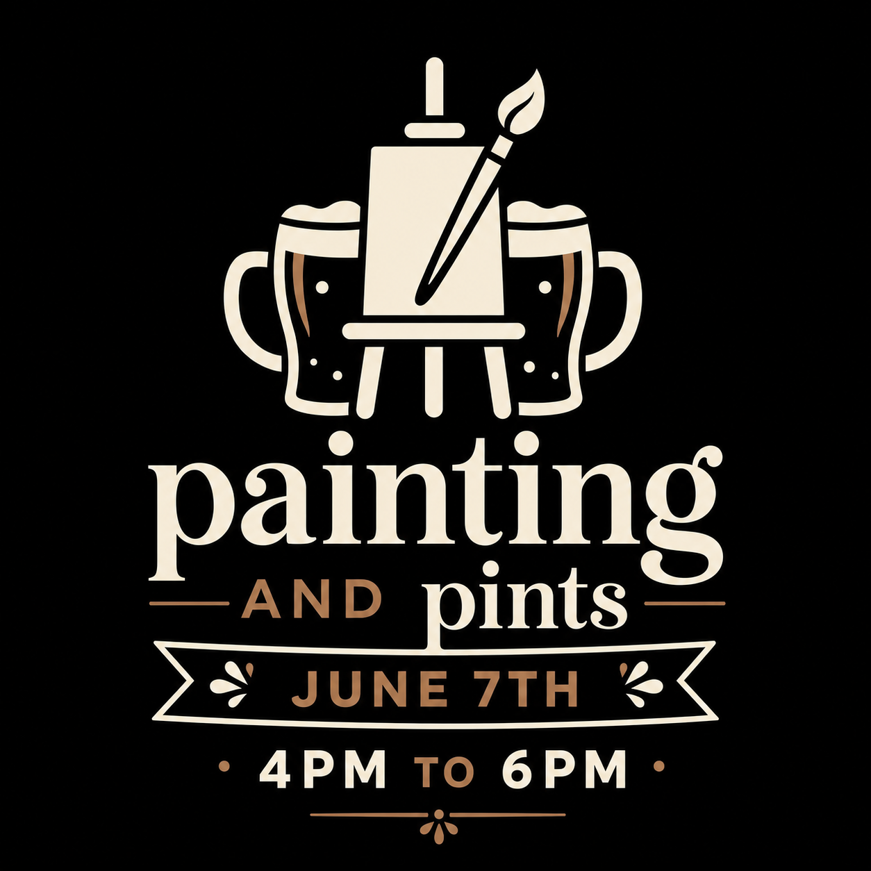 Painting and Pints (june 7th 2026) 4pm- 6pm