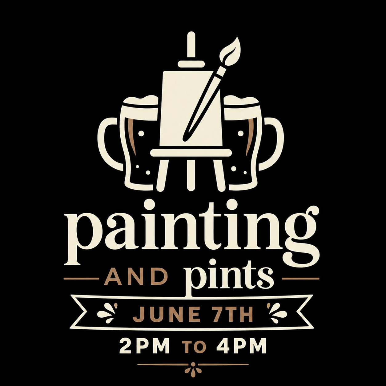 Painting and Pints (june 7th 2026) 2pm- 4pm