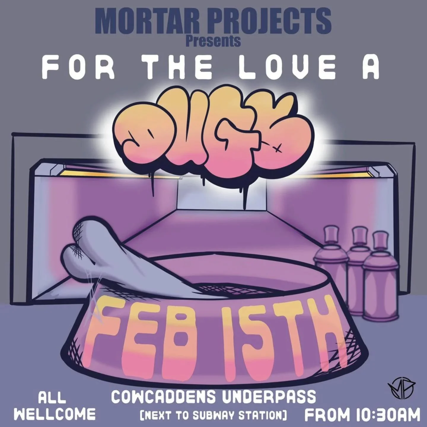 Charity Paint Jam!

15 February from 10.30am

We're planning a jam at Cowcaddens Underpass to raise awareness of big dogs who need new homes in The Underheugh Ark Rescue! 

Space is limited so if you'd like to join us, please contact @hell_bound_rock