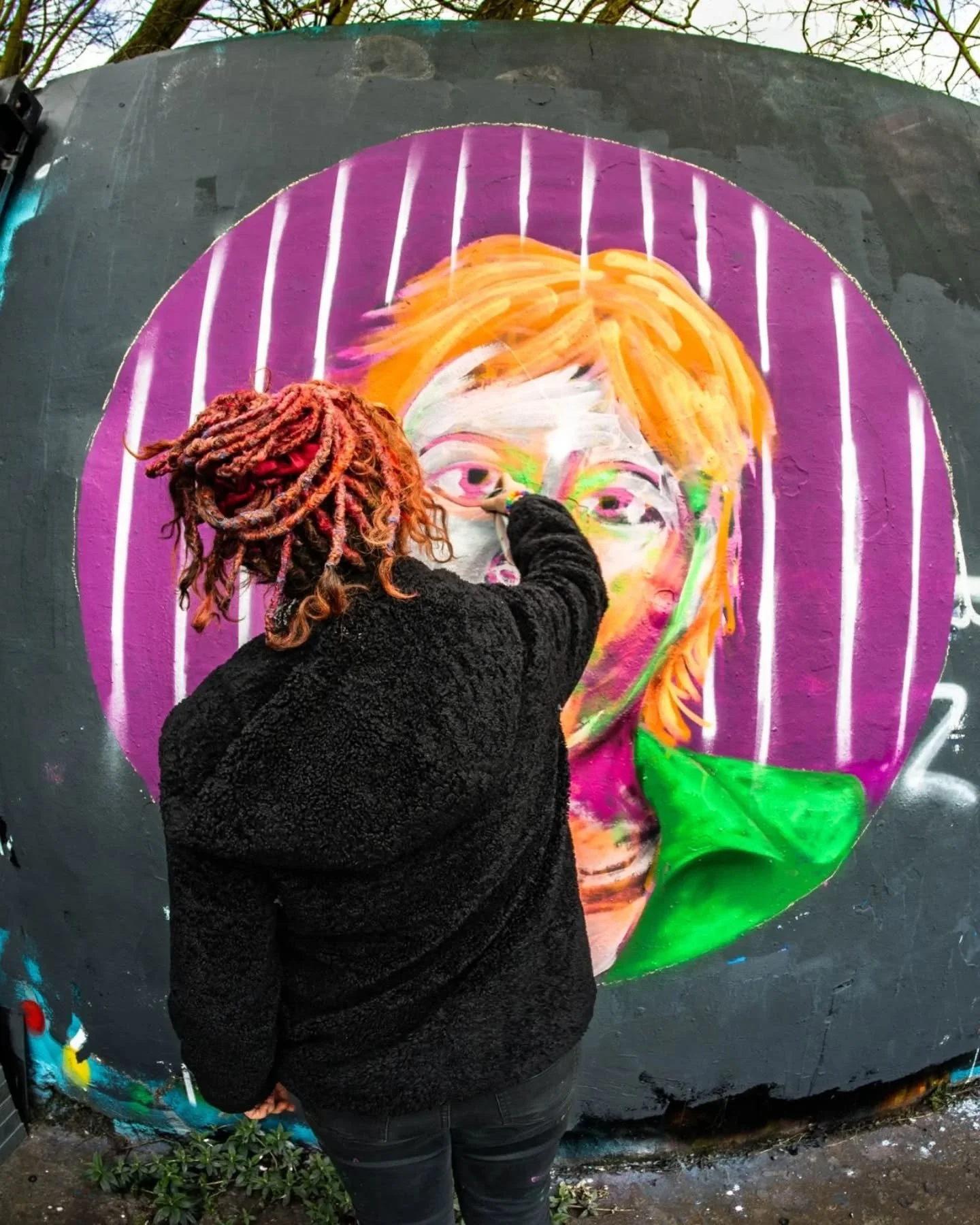 More stunning work in progress photos from our @birdsjam by the incredible @kim.sabatelli 

We celebrated women on international women's day at @yardworksglasgow
And had the most fun!! 

Thanks Kim!! 

🖤