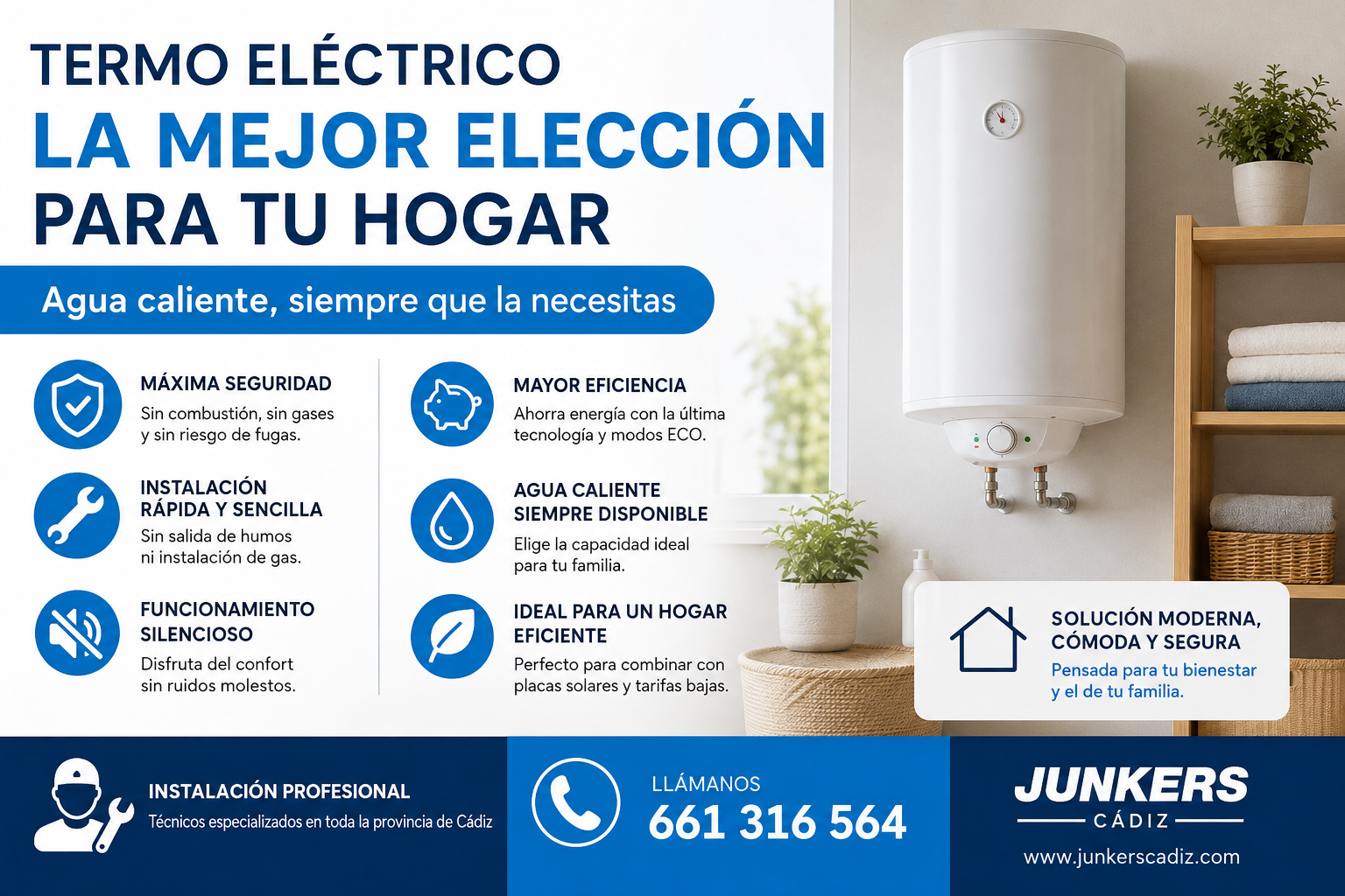 ¿Merece la pena cambiar un calentador de gas por un termo eléctrico? Descubre por qué cada vez más hogares dan el paso