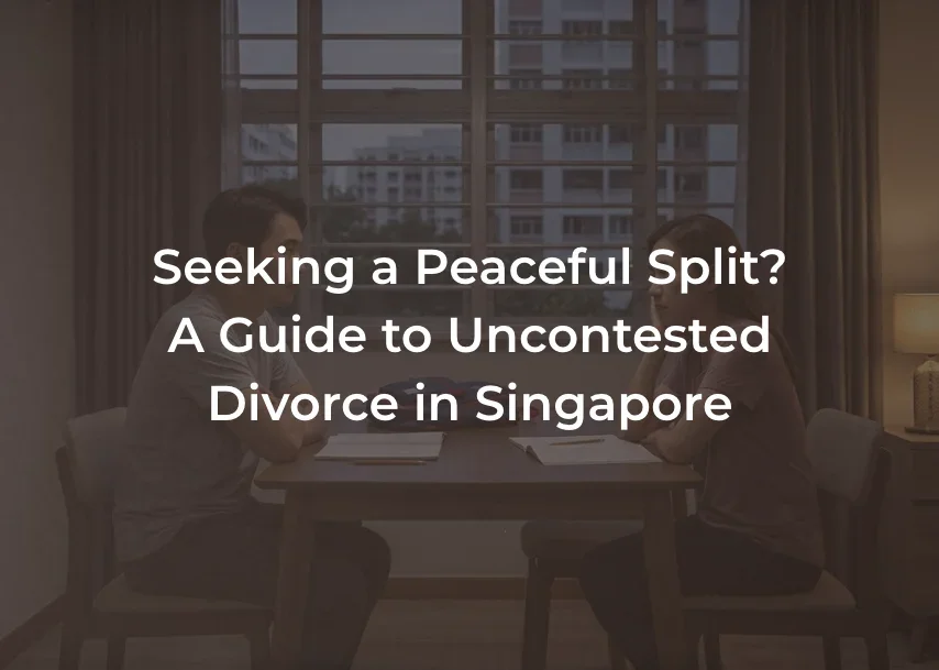 Seeking a Peaceful Split? A Guide to Uncontested Divorce in Singapore