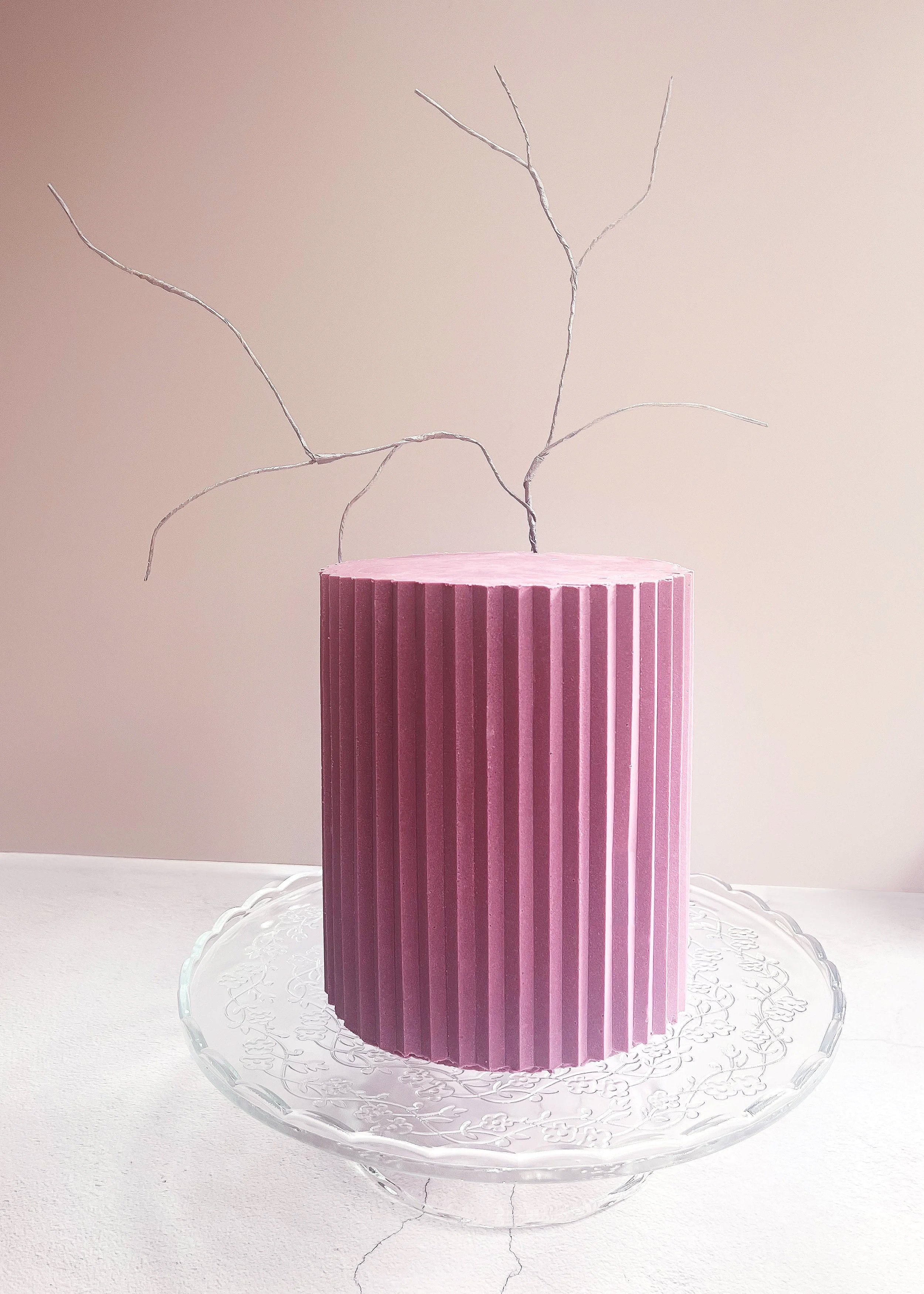 Bespoke celebration cake with minimalist design, handmade in Gatley Manchester