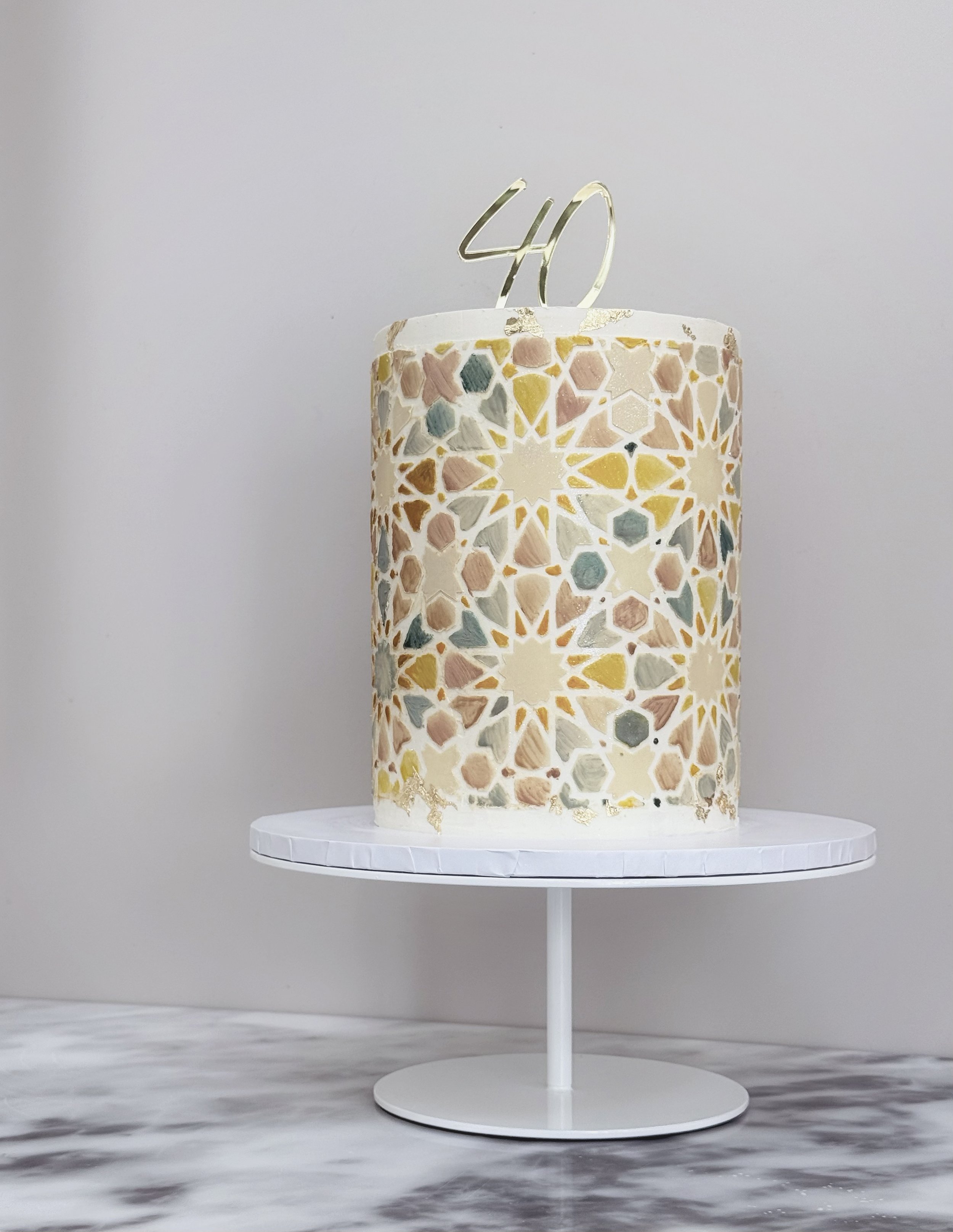 moroccan themed cake