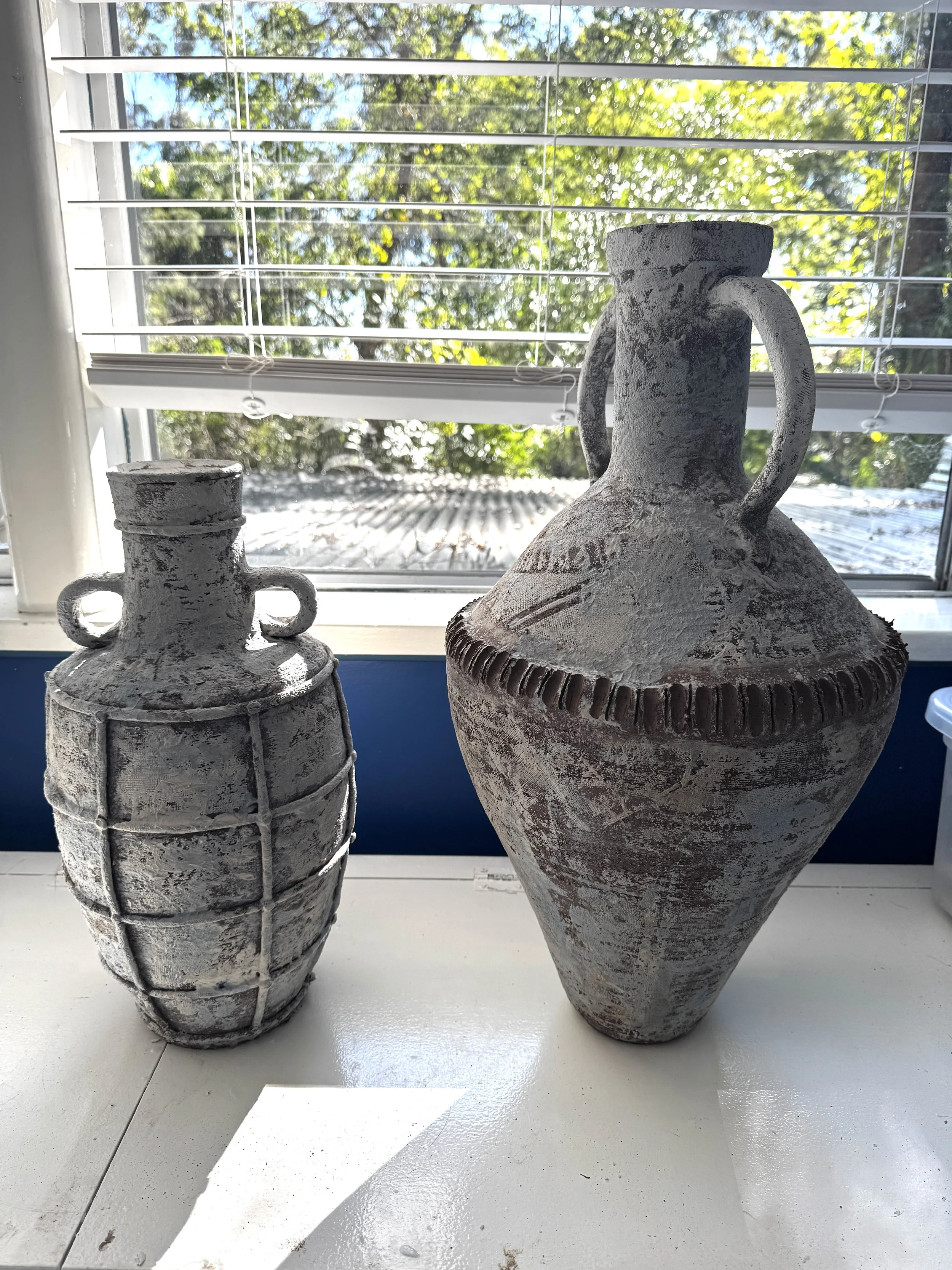 Two large antique style vessels