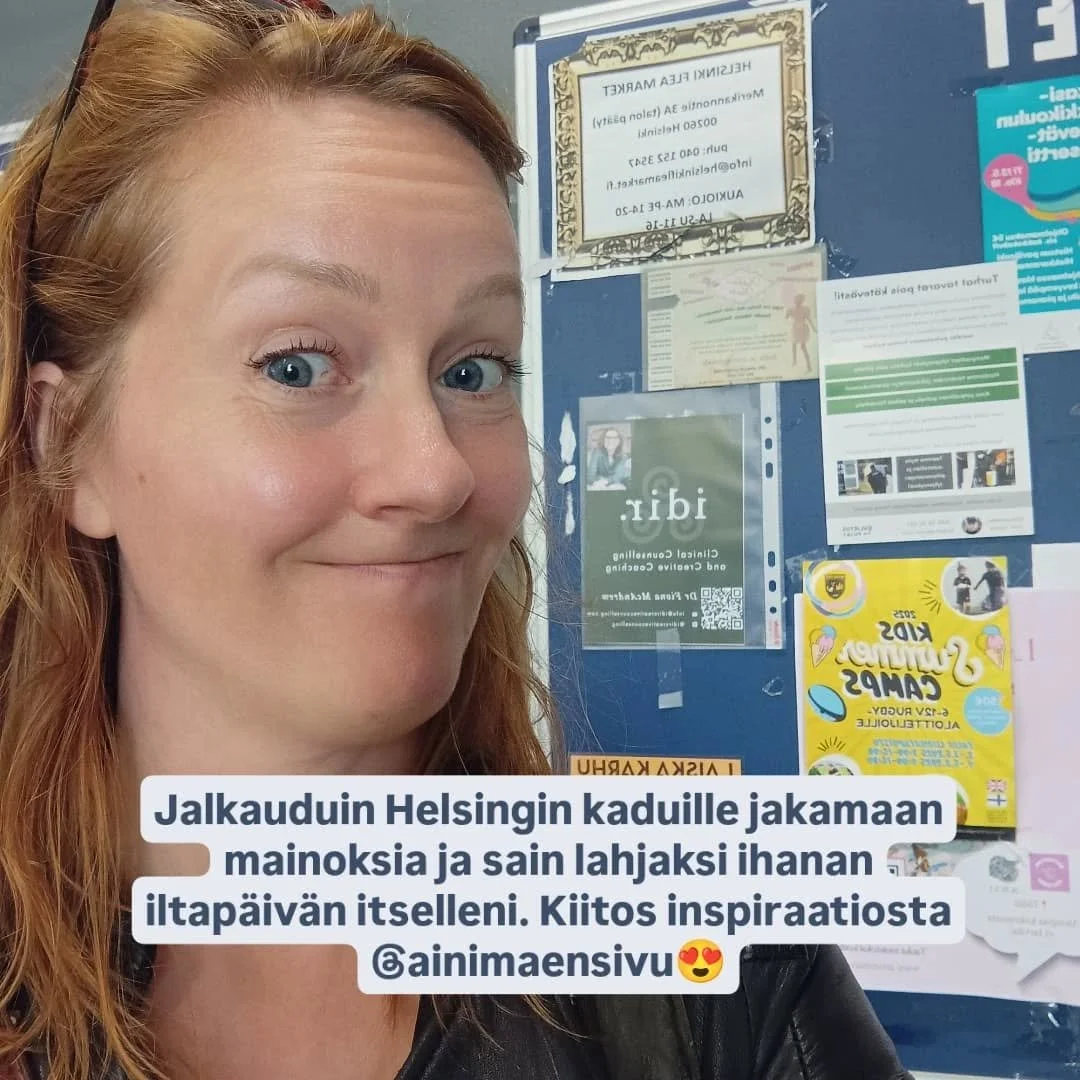 T&auml;h&auml;n uranvaihtoon liittyy my&ouml;s oman yrityksen perustaminen ja kaikki yritt&auml;jyyteen liittyv&auml;t jutut, joita yrit&auml;n ottaa haltuun aina pieni askel kerrallaan. Markkinointi on viel&auml; lapsen kengiss&auml;. Mutta! M&auml;