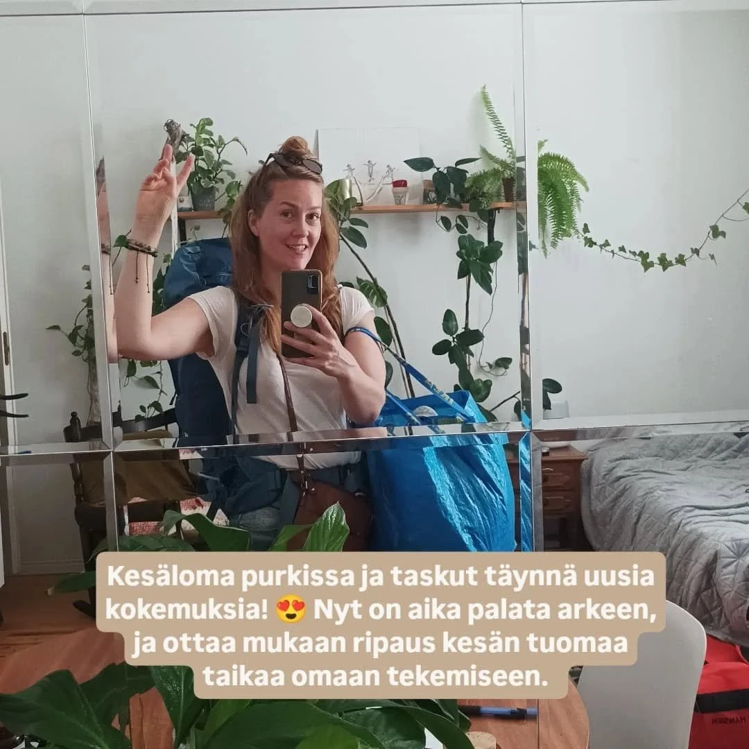 Kes&auml;loma oli pitk&auml; ja ravitseva, ja p&auml;&auml;sin palaamaan monen sellaisten kiinnostuksen pariin, jotka on vuosien varrella j&auml;&auml;neet v&auml;h&auml;n uinumaan muiden juttujen varjoon. K&auml;vin mm. retkeilem&auml;ss&auml; yksik