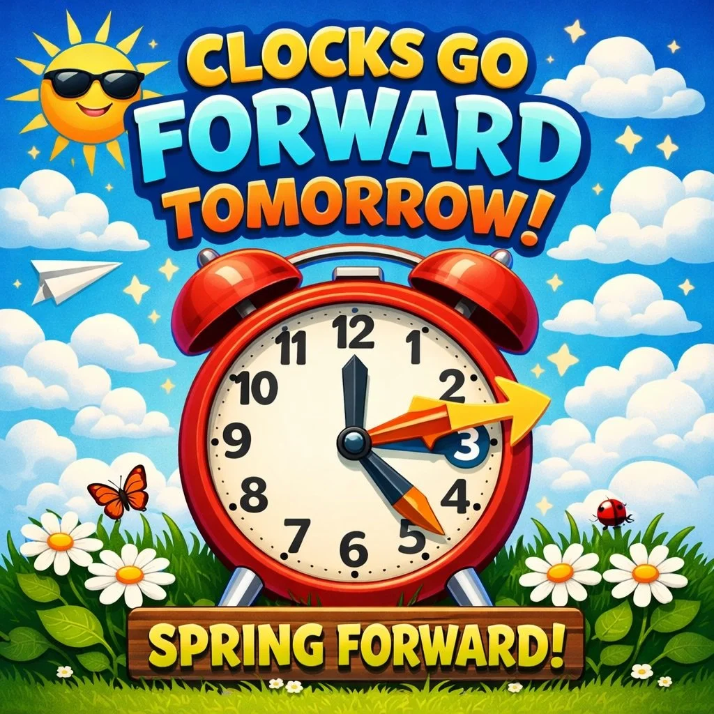 Don&rsquo;t forget&hellip; clocks go forward tonight ⏰➡️

Which means an hour less sleep 😅 but also a perfect excuse to grab an extra coffee ☕️

Set your alarms, plan ahead, and don&rsquo;t be the one walking in like &ldquo;wait&hellip; what time is