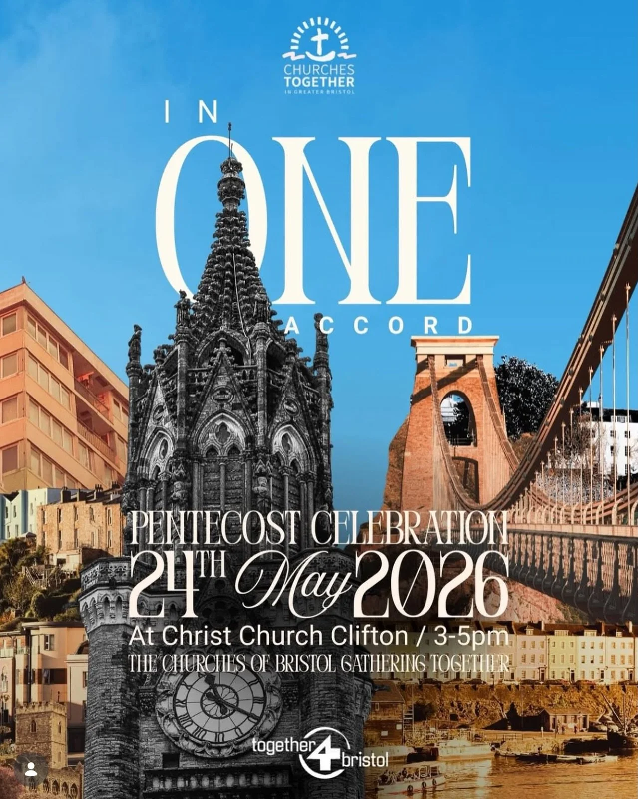 On Sunday 24th May instead of our usual Encounter // Worship evening, we&rsquo;ll be joining with churches across the city to celebrate Pentecost with worship and prayer! 🙌🔥

We&rsquo;ll be gathering at Christ Church Clifton, from 15:00 - 17:00 (wi