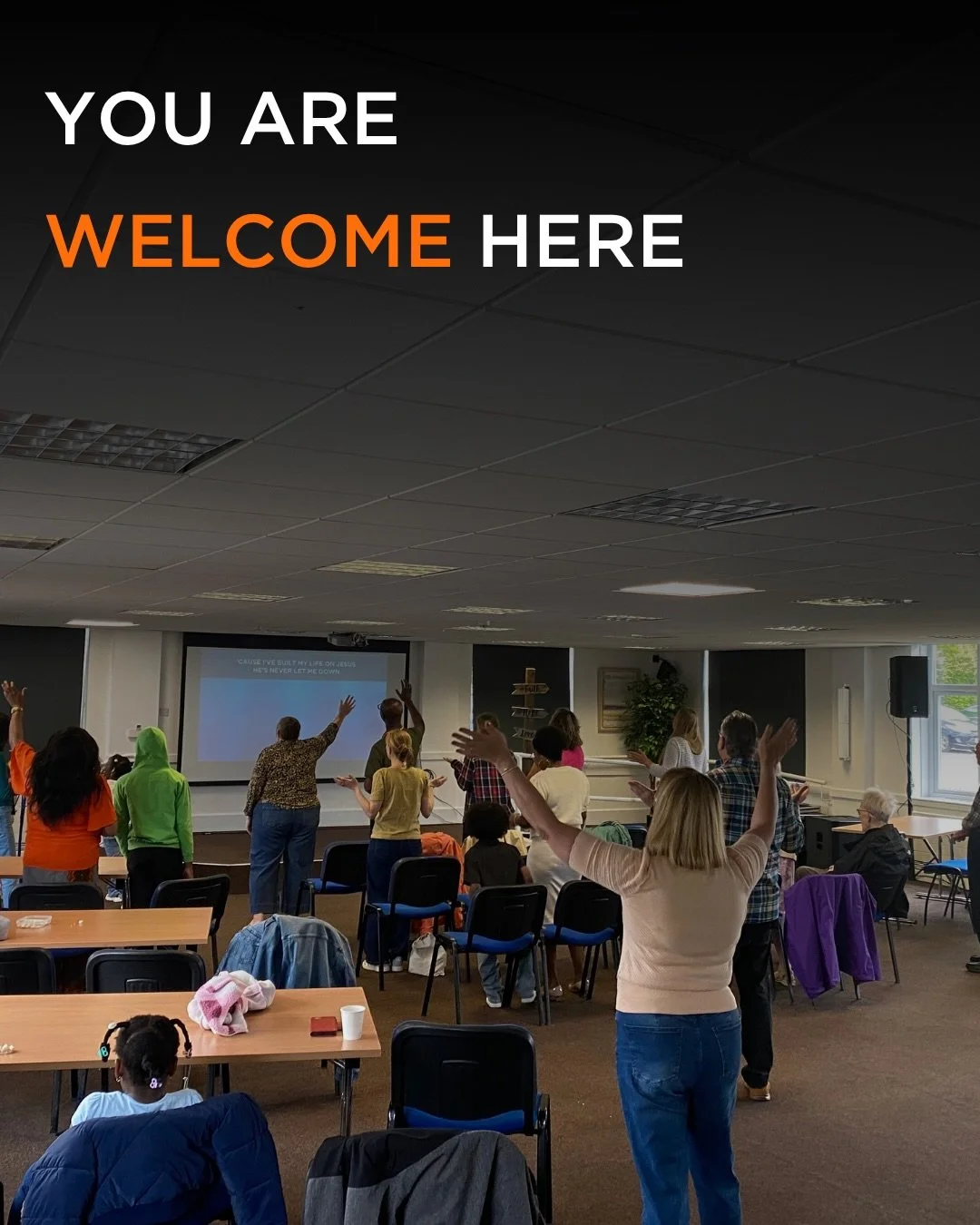 You are welcome. 🤍

Whether you&rsquo;ve been part of church for years, haven&rsquo;t been in a long time, or have never stepped through the doors before, we&rsquo;d love to meet you.

Every Sunday we gather to worship, pray, learn from God&rsquo;s 