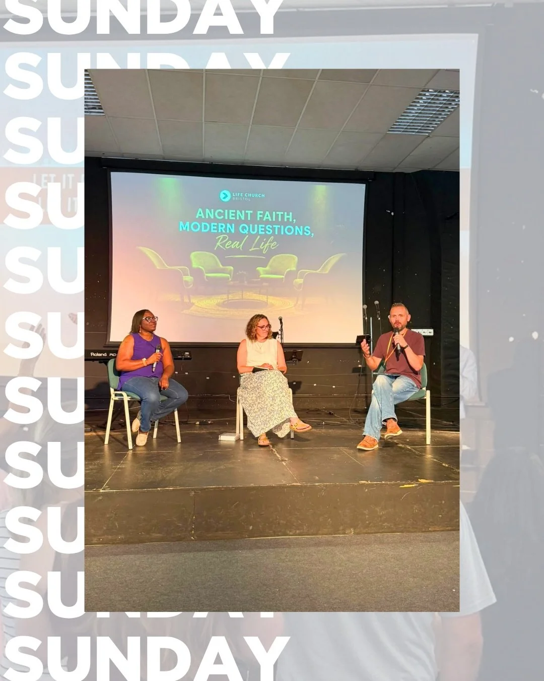 We &hearts;️ Sundays at Life Church Bristol.

What a great start to our summer series, Ancient Faith, Modern Questions, Real Life! ☀️

This Sunday, Monturayo and Debbie joined us for a conversation around The Life of Faith &mdash; reflecting on what 