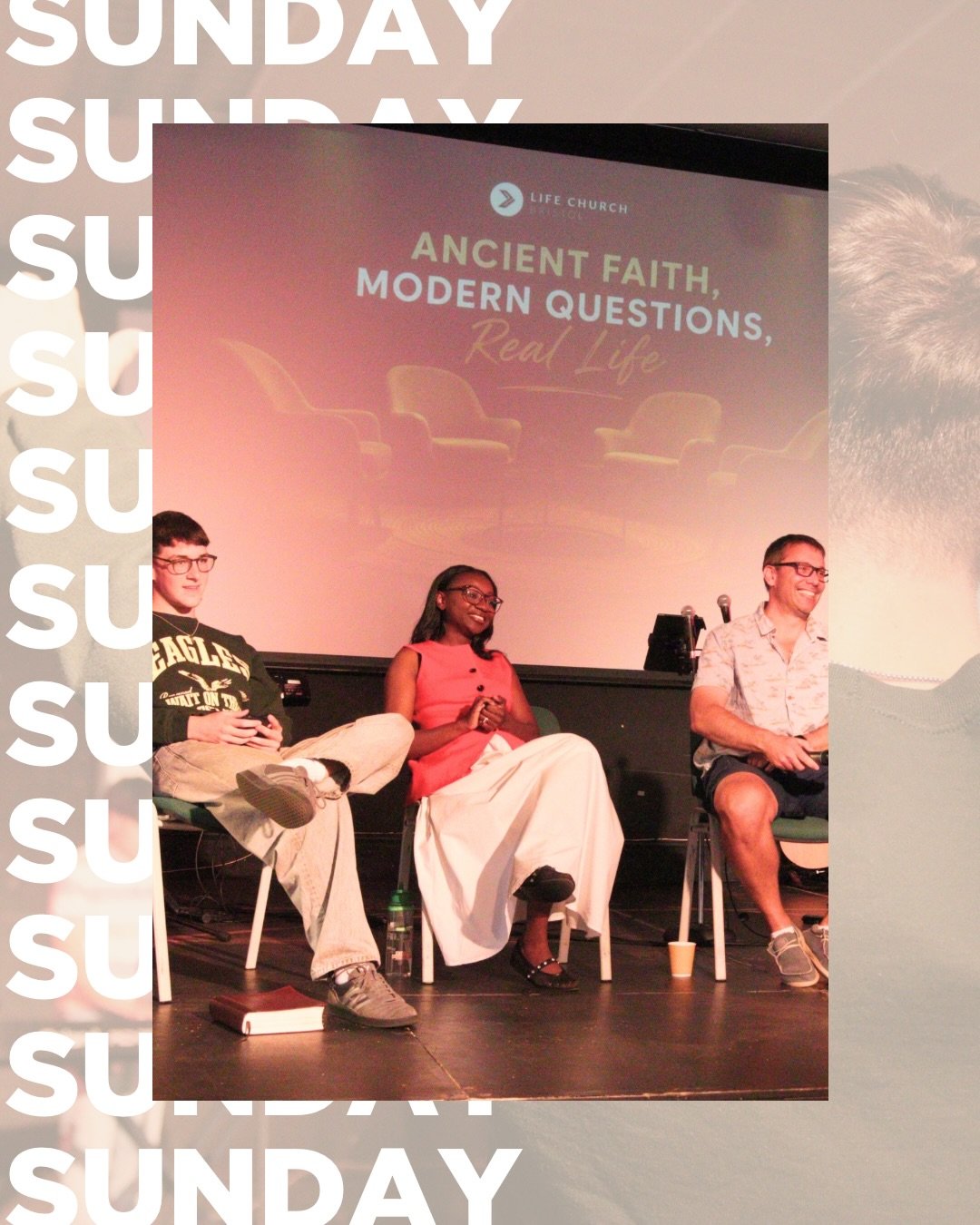 We &hearts;️ Sundays at Life Church Bristol. 

It was another great week in our Ancient Faith, Modern Questions, Real Life series! ☀️

This week we explored The Walk of Faith, hearing from Stan, Priscilla and George about what it looks like to live o