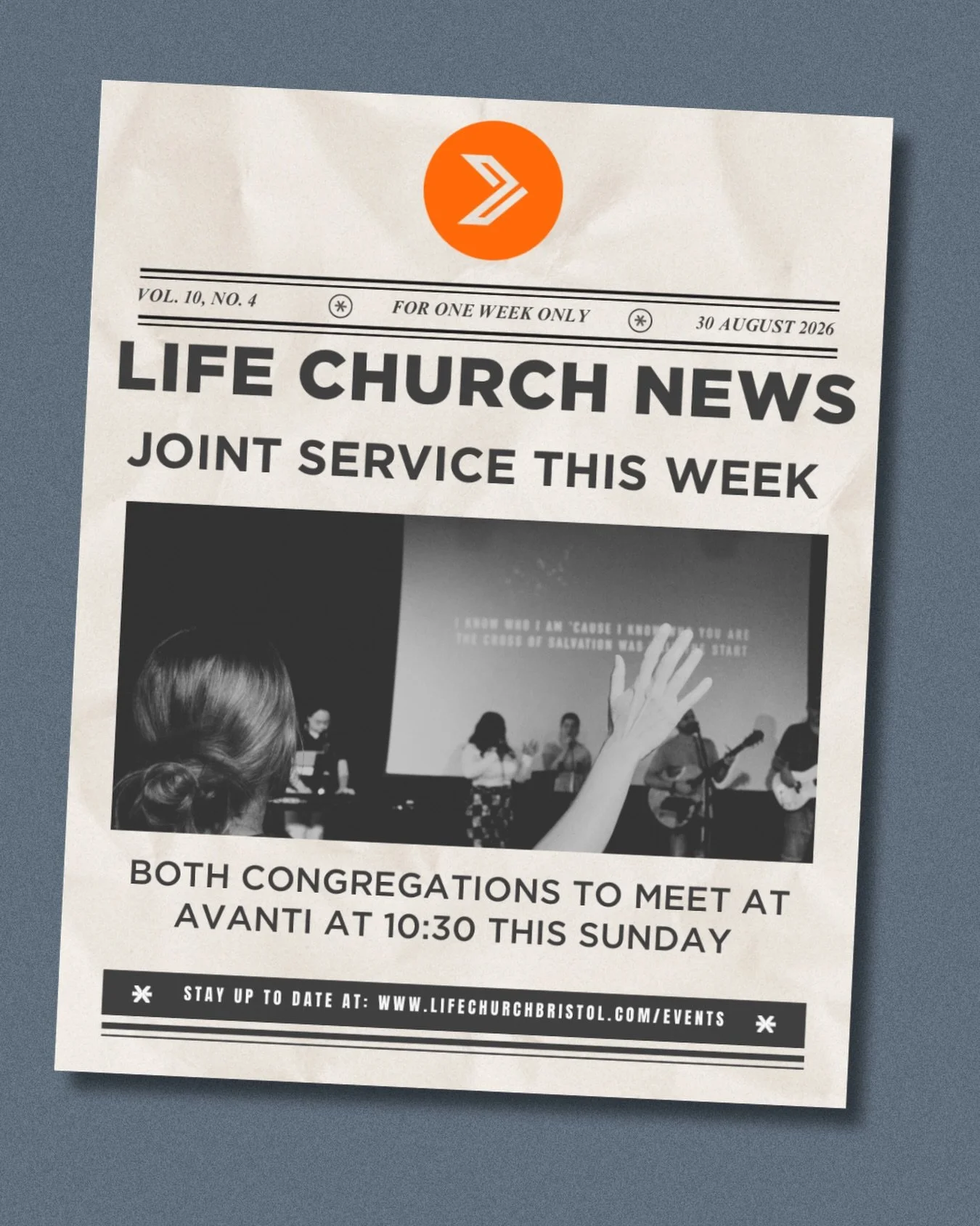 Remember! 📣

This Sunday, Life Church Bristol and Life Church Vassall are coming together for a joint service! 🙌

📍 Avanti Gardens Sports Hall
🕥 10:30am

There will be no service at the Vassall Centre this Sunday.

We can&rsquo;t wait to gather, 