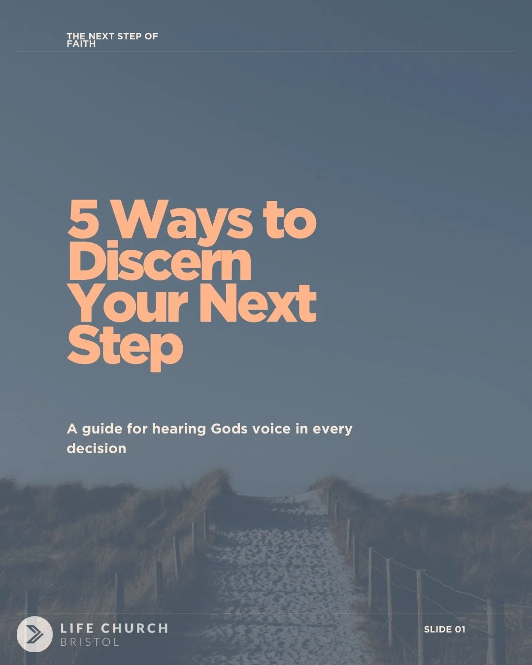Sometimes we spend so much time waiting for the full picture that we miss the next faithful step right in front of us.

God often leads one step at a time.

As Proverbs reminds us:
&ldquo;Trust in the Lord with all your heart... and He will make your