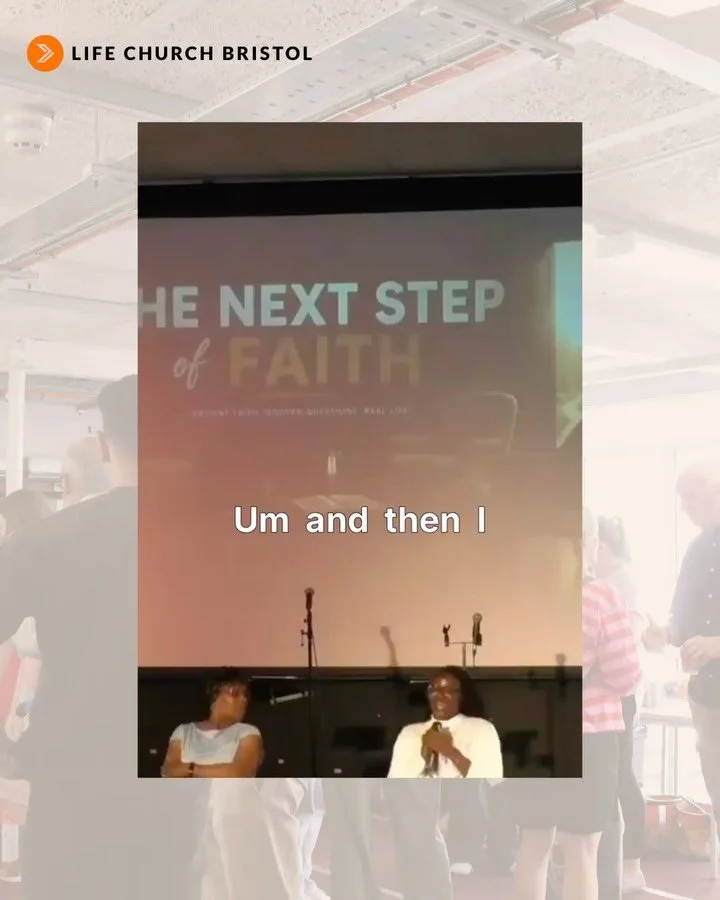 The Next Step of Faith 👣
This Sunday was a special one as both congregations gathered together, and we had the joy of dedicating a dear young member of our church family. ❤️

We also reached the final week of our Ancient Faith, Modern Questions, Rea