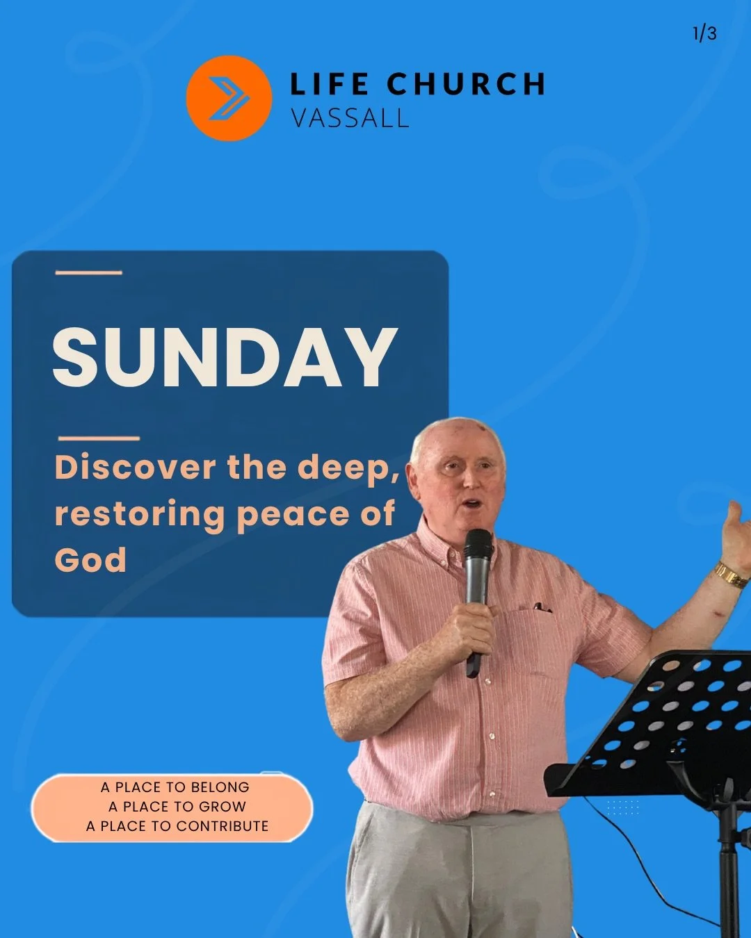 On Sunday, we reflected on shalom: the deep, restoring peace of God.Because of Jesus, we can find a place to belong, grow and contribute, even when life feels stressful or uncertain.
Where do you need shalom in your life today? We&rsquo;d love to wel