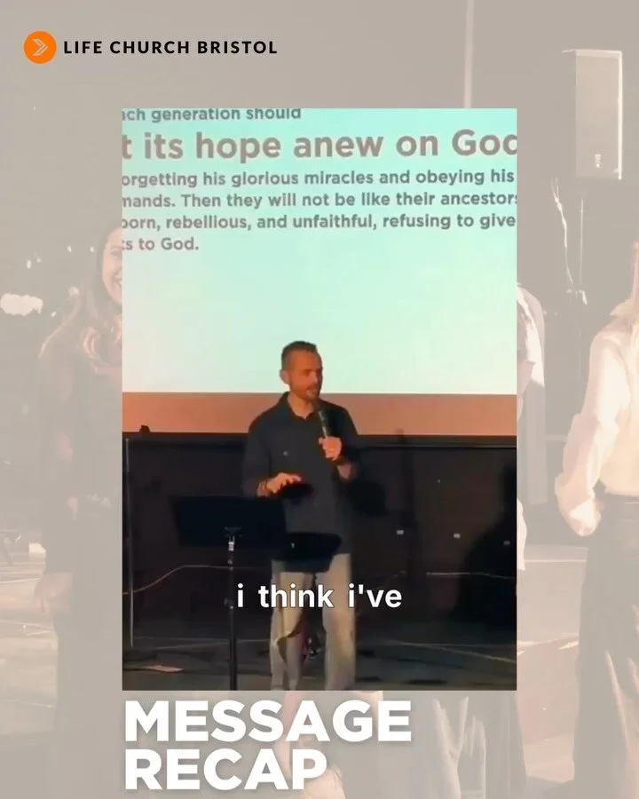 This week, we continued our vision series with Pastor Gareth, exploring what it means to pursue Jesus as a church family.

We were reminded that God is not just leading us towards a destination, but forming us into a people along the way.

As we look
