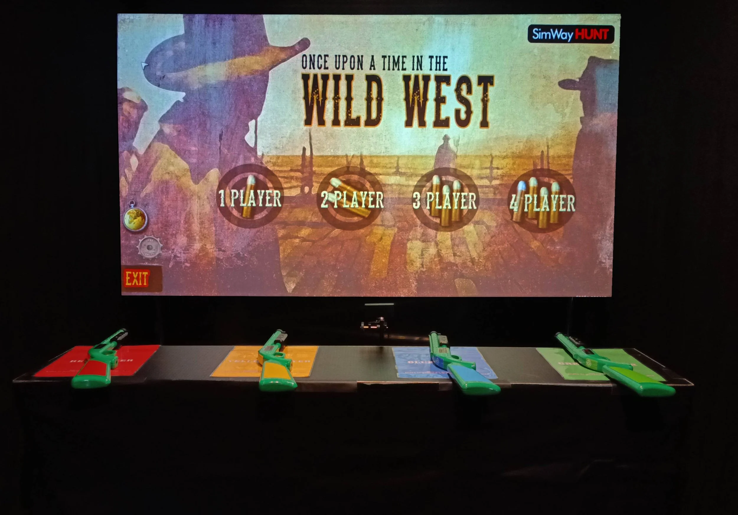 Skytesimulator, western party, sniper, laser, skyting, gevær