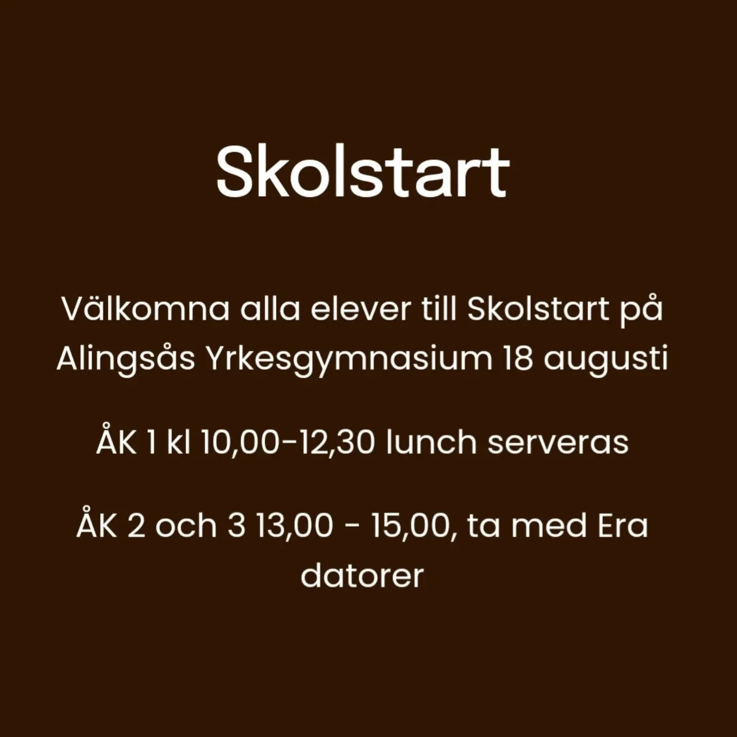 Hj&auml;rtligt v&auml;lkomna till l&auml;s&aring;ret 2025/2026