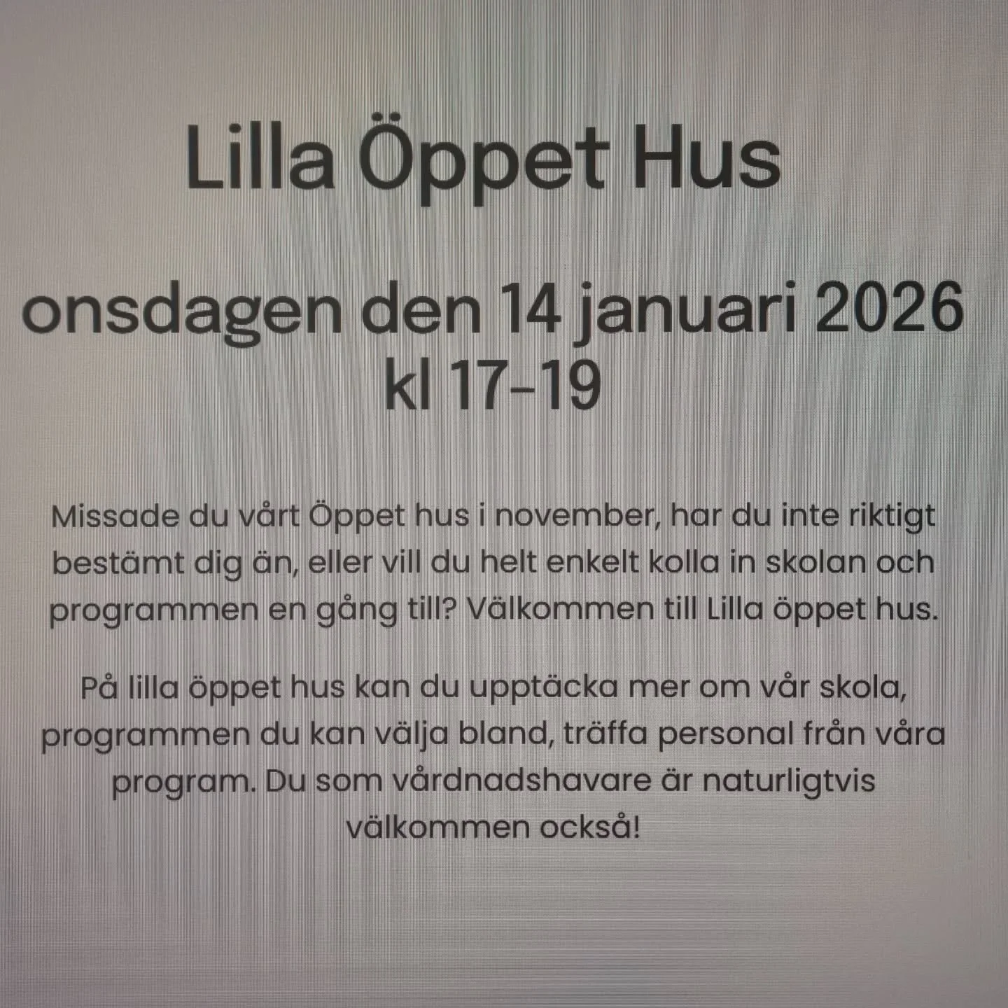 V&Auml;LKOMNA p&aring; lilla &ouml;ppethus!