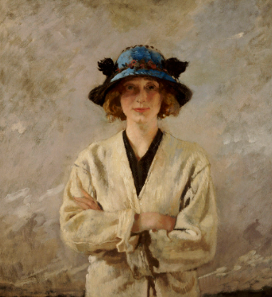 Girl in a Blue Hat