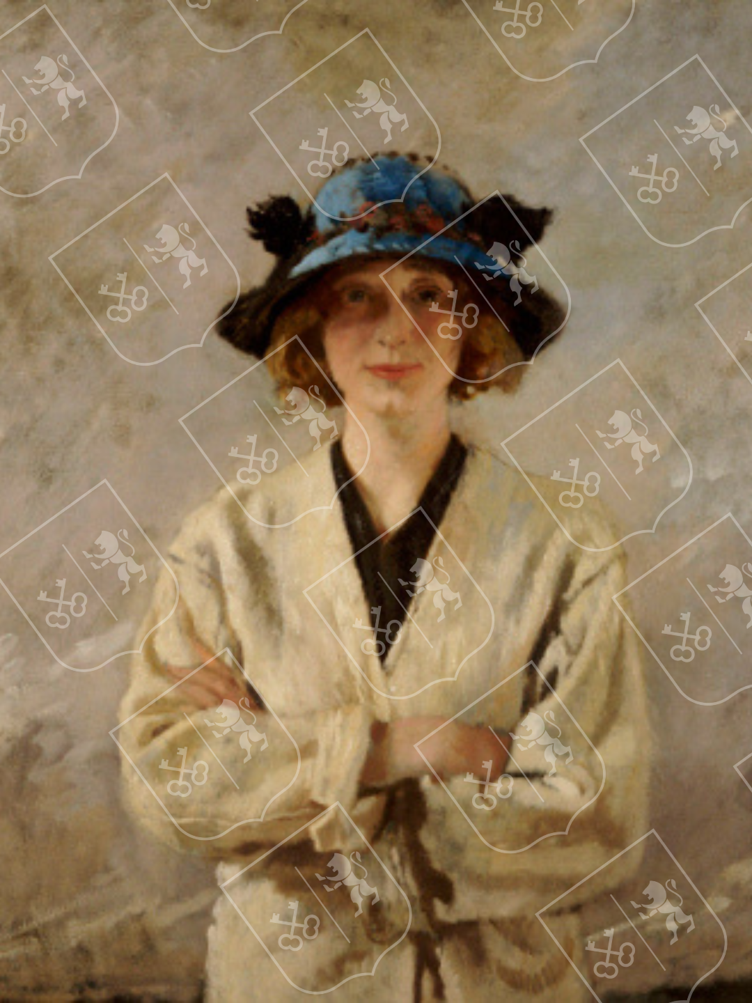 Girl in a Blue Hat
