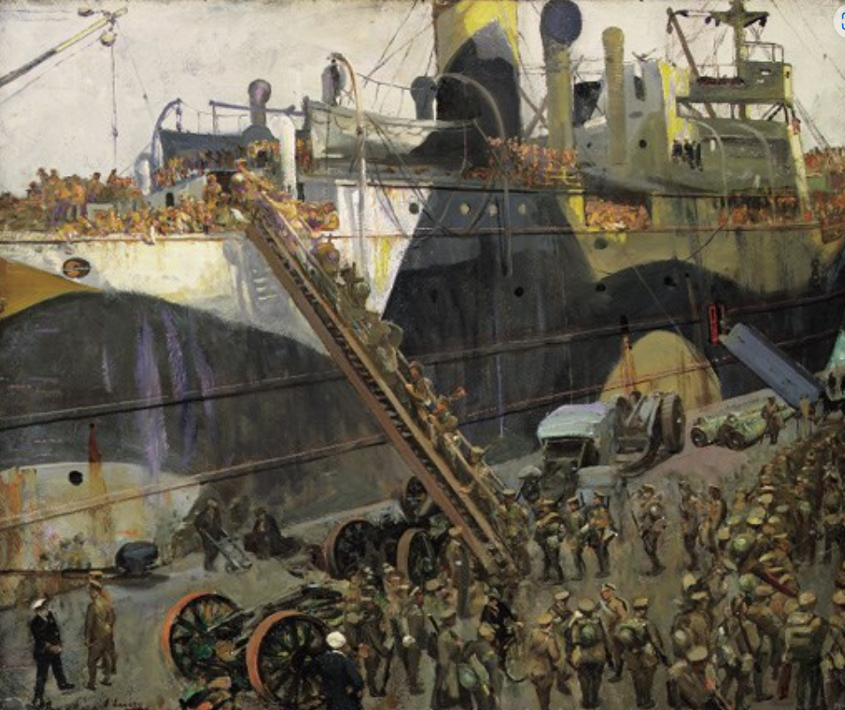 Embarking for the Western Front