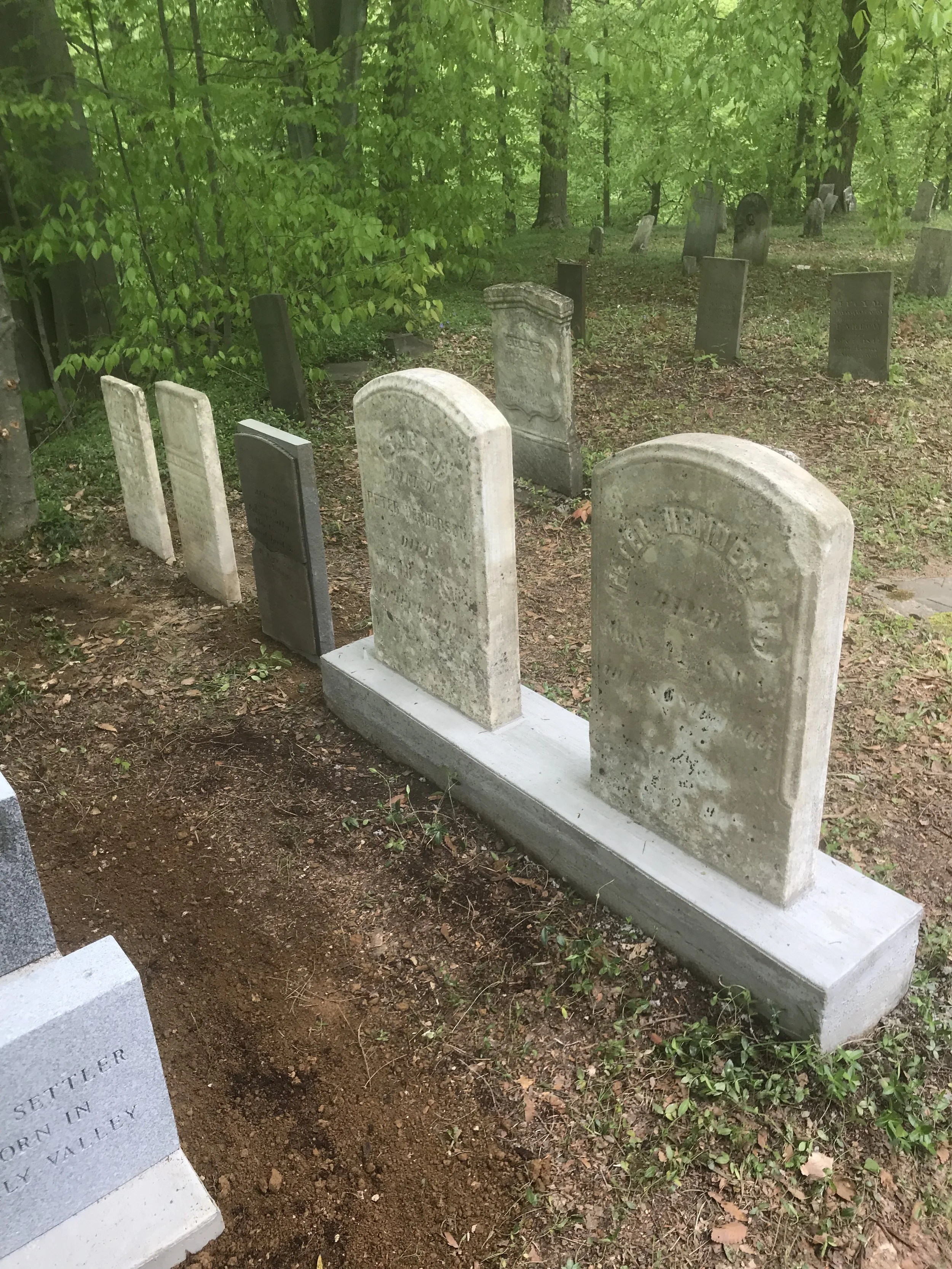 Completed restoration of gravestone monuments in Central New York