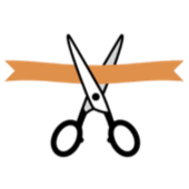 A stylized illustration of a dragon with orange wings, a black body, and gray horns, depicted in a cartoon style.